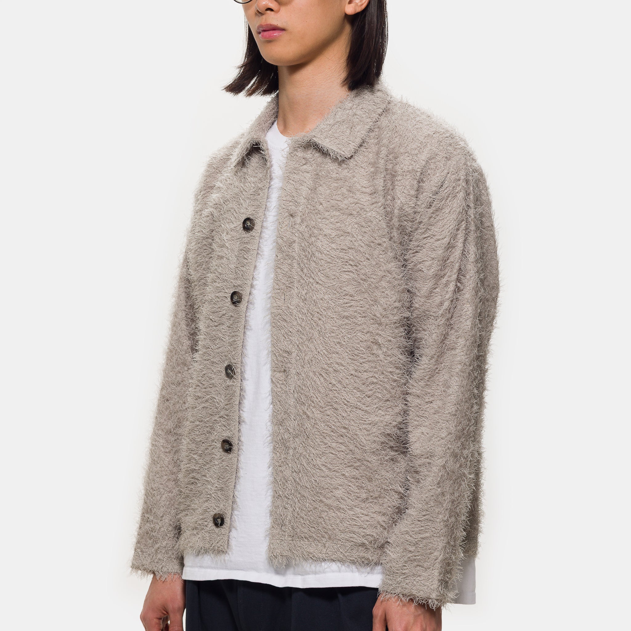 Fringe Shirt in Taupe - Image 4
