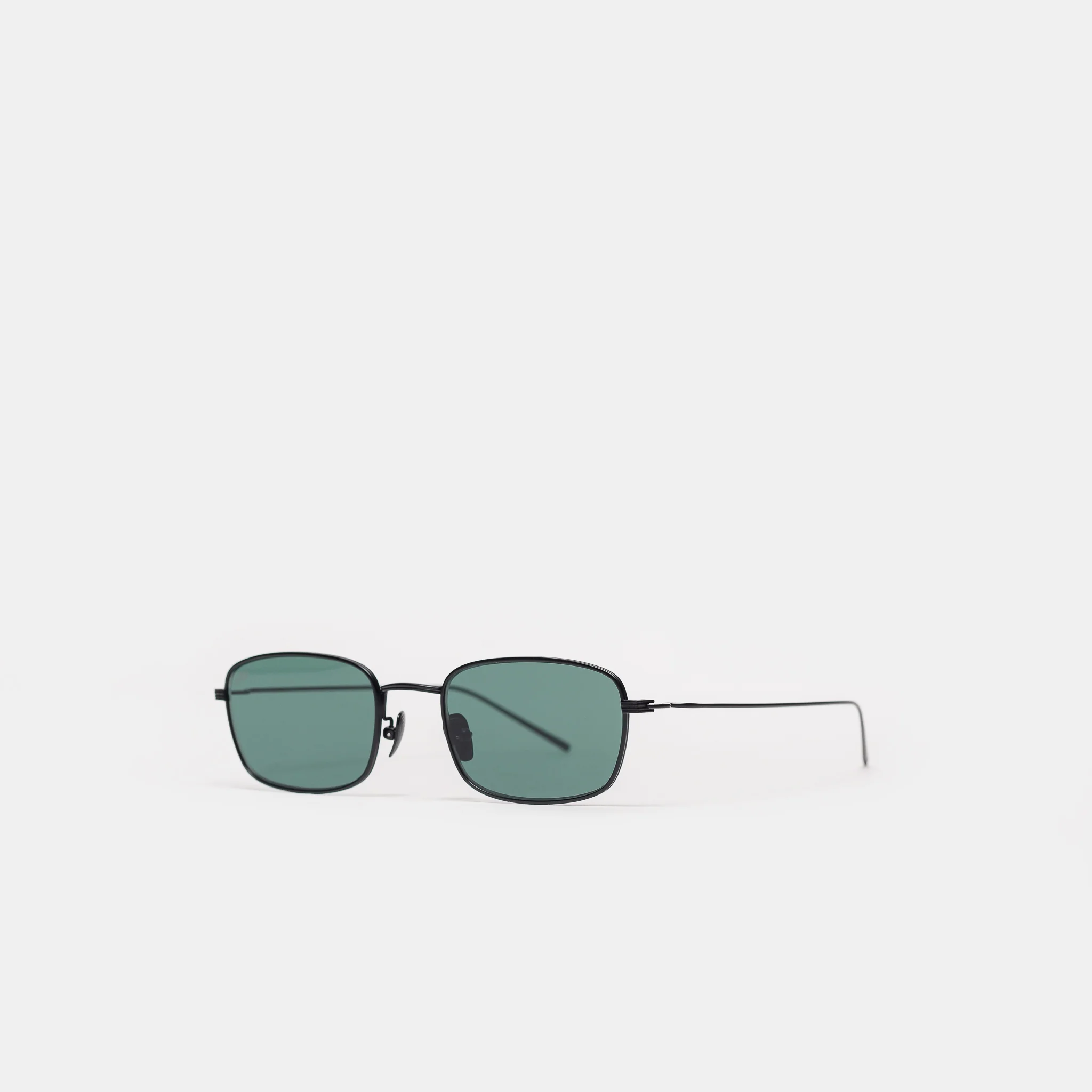 Grace Sunglasses in Matte Black/Teal - Image 2