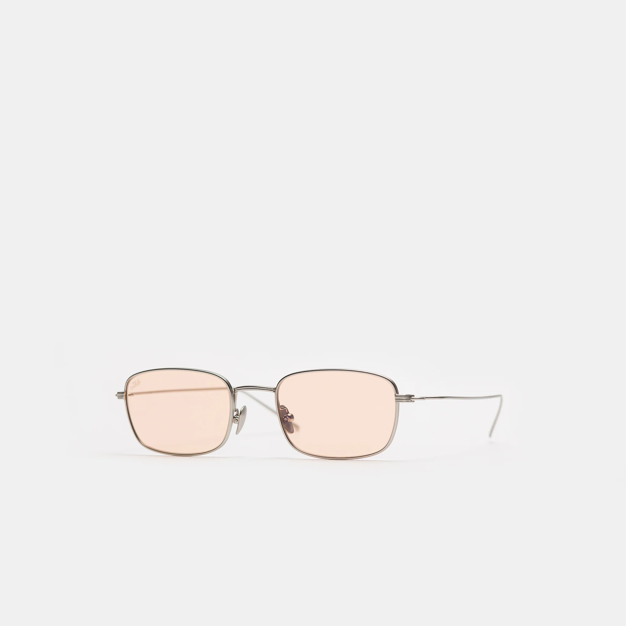 Grace Sunglasses in Matte Silver/Apricot - Image 2