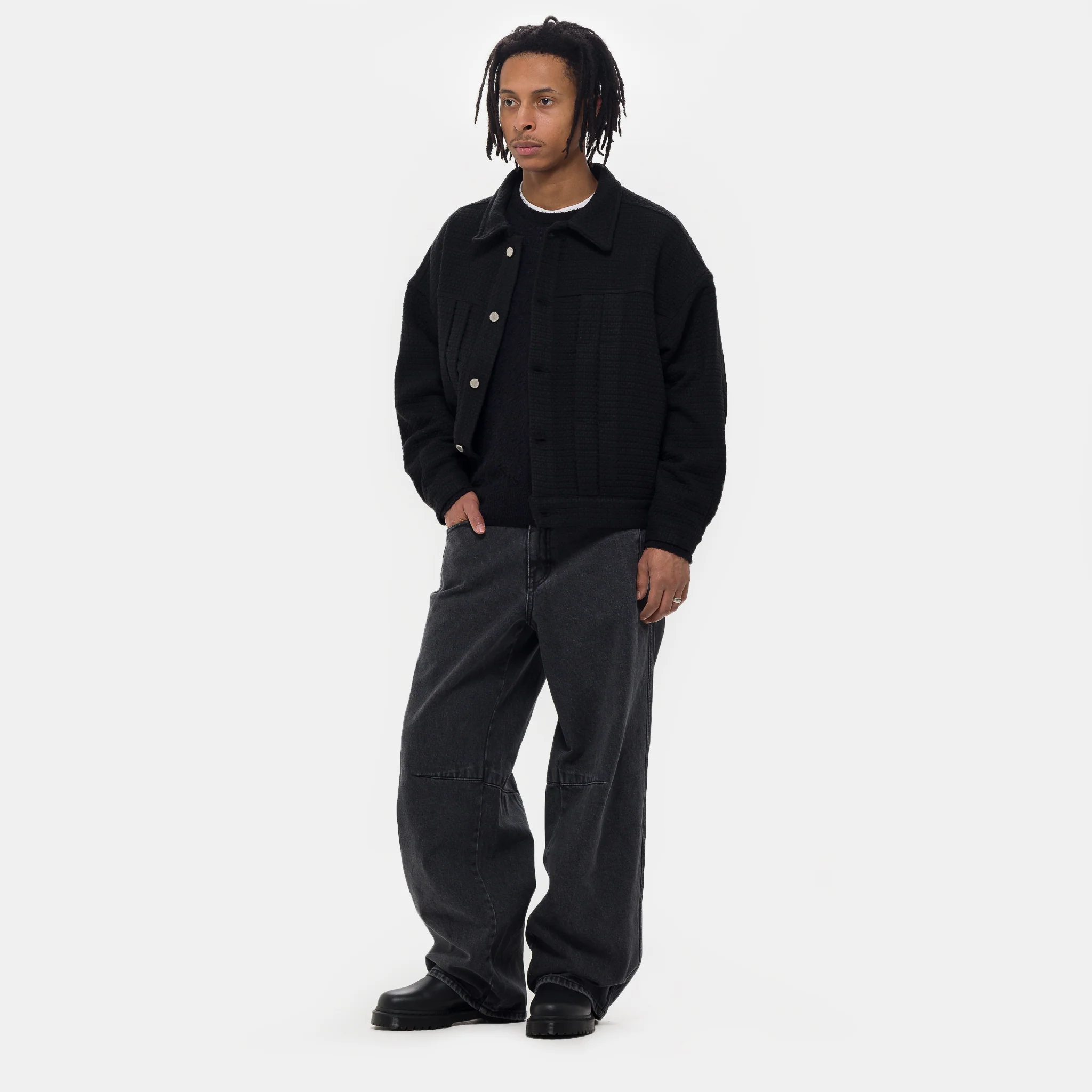 Half-Dart Maxi Jean in Black Wash - Image 2