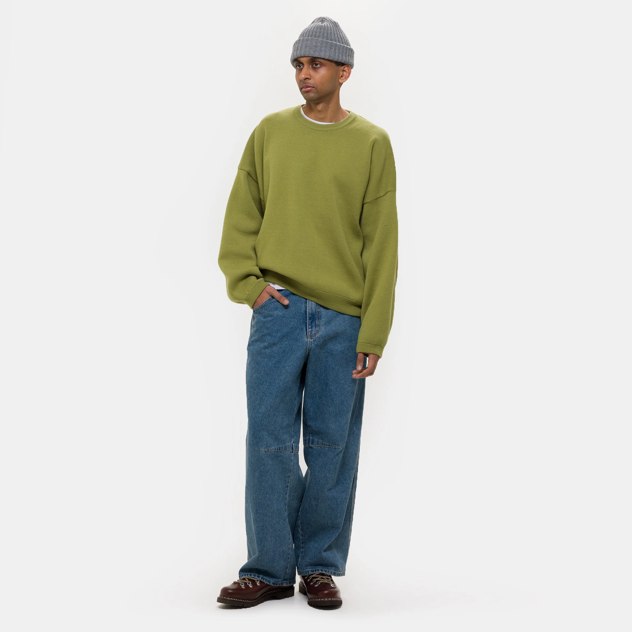 Half-Dart Maxi Jean in Blue Wash - Image 2