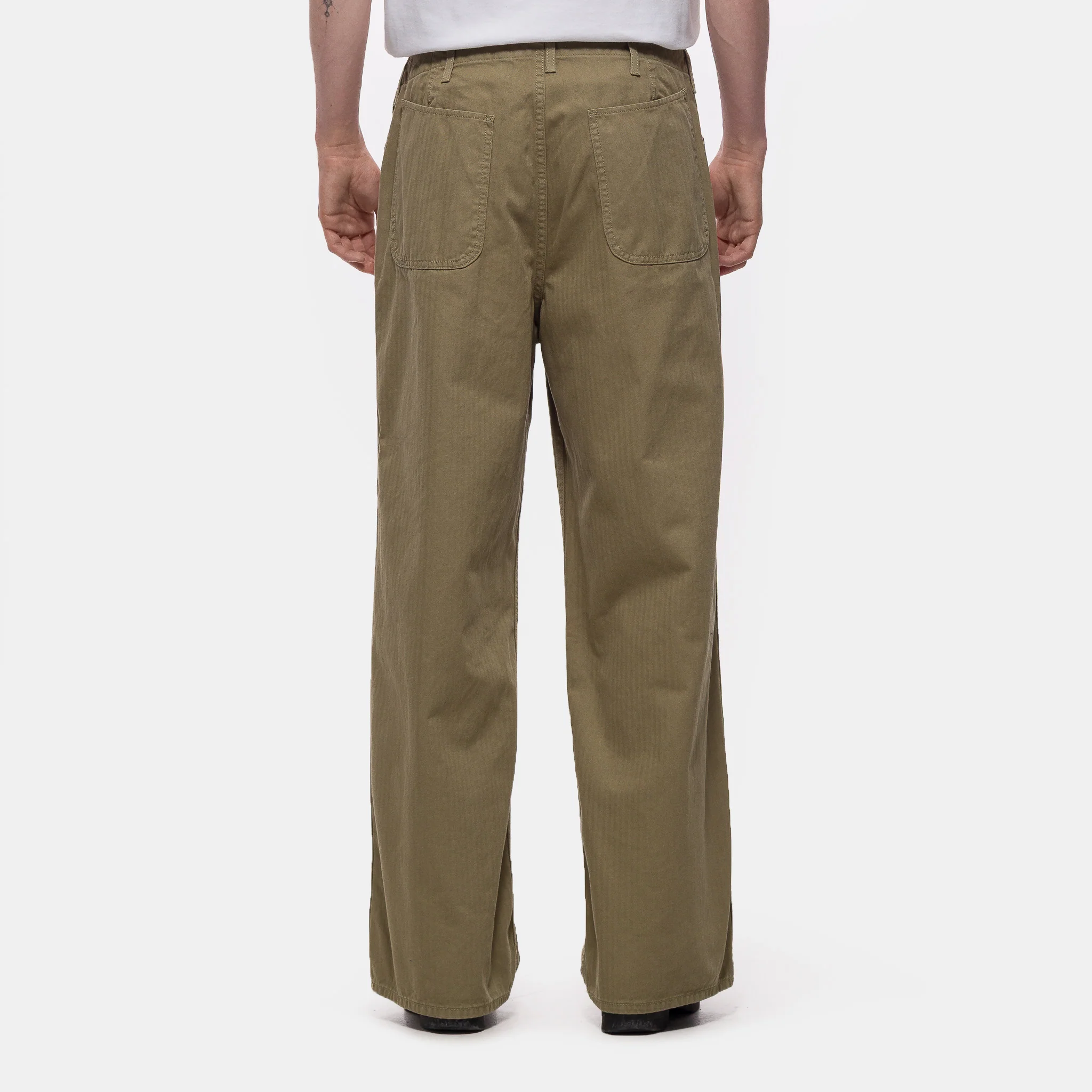 HBT Service Pant	in Washed Olive - Image 3