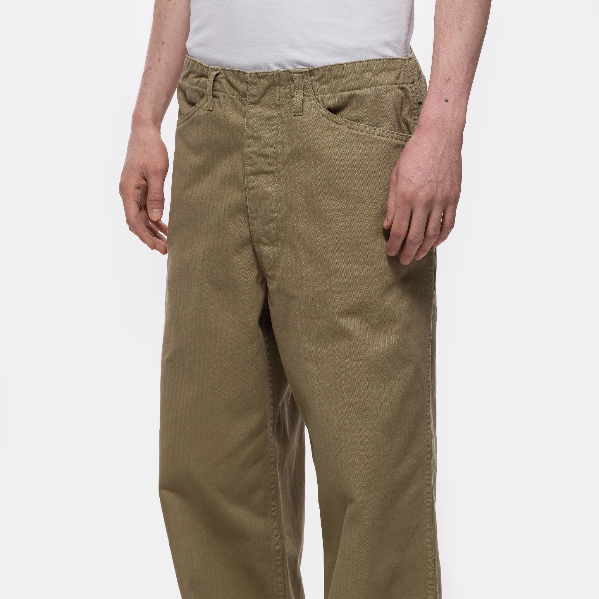 HBT Service Pant	in Washed Olive - Image 4