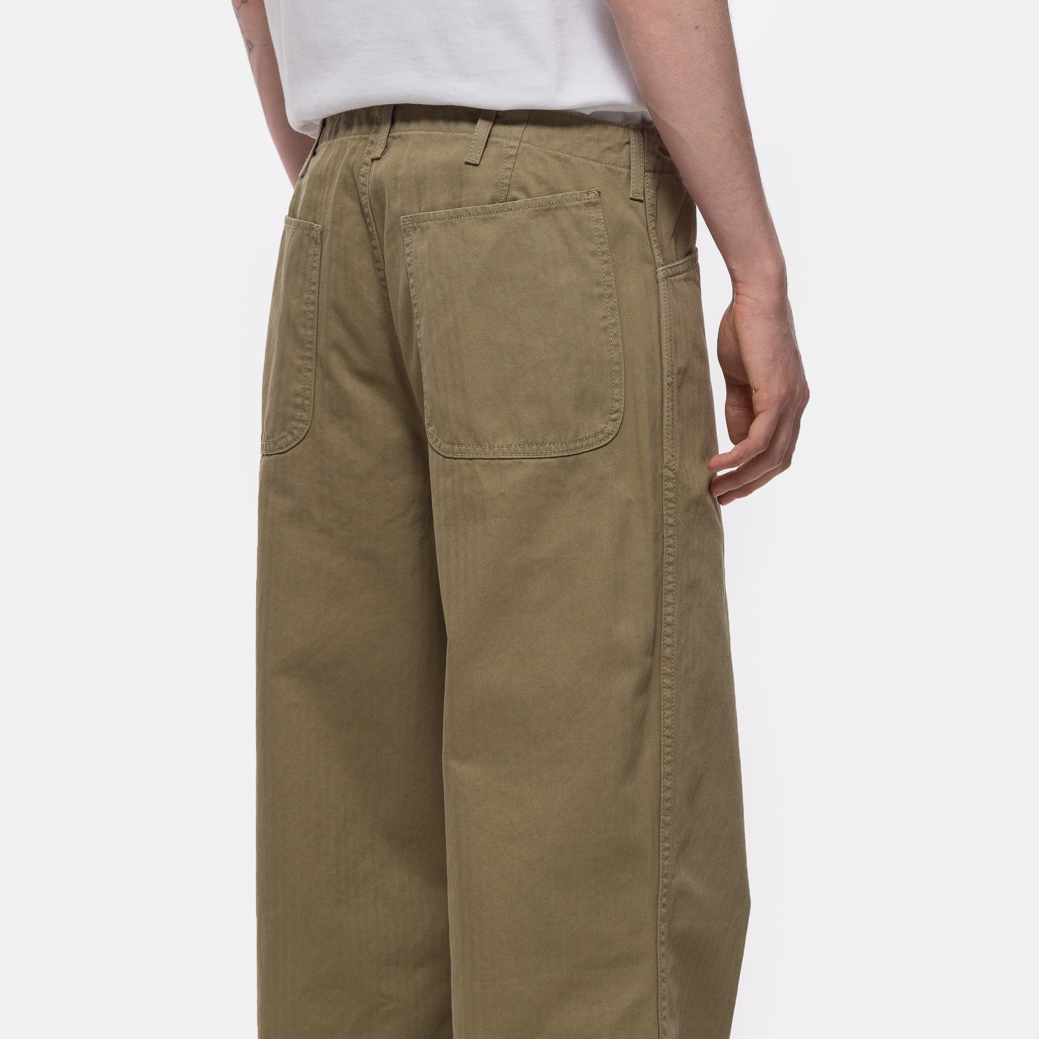 HBT Service Pant	in Washed Olive - Image 5