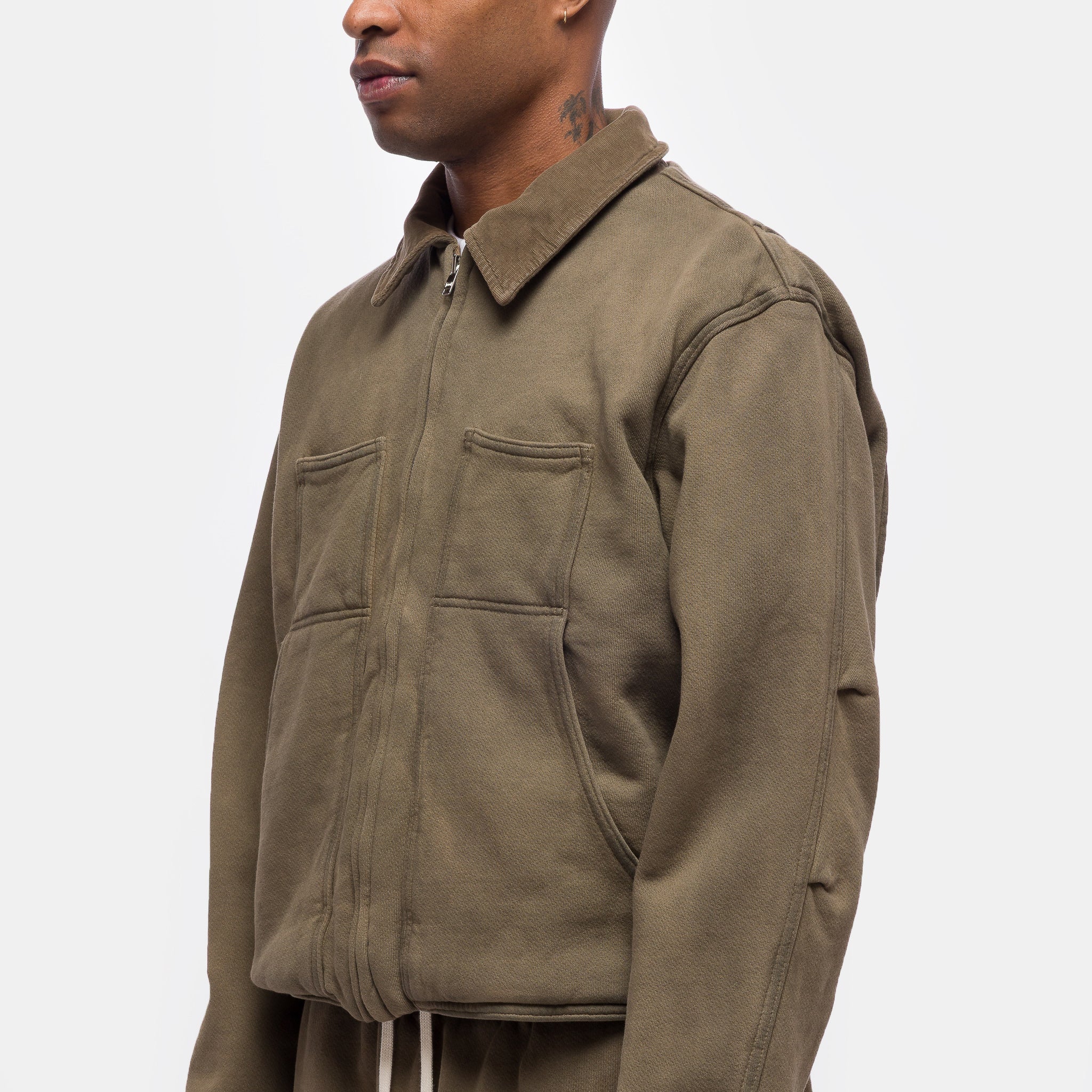 Heavyweight Utility Jacket in Aloe Oil - Image 4