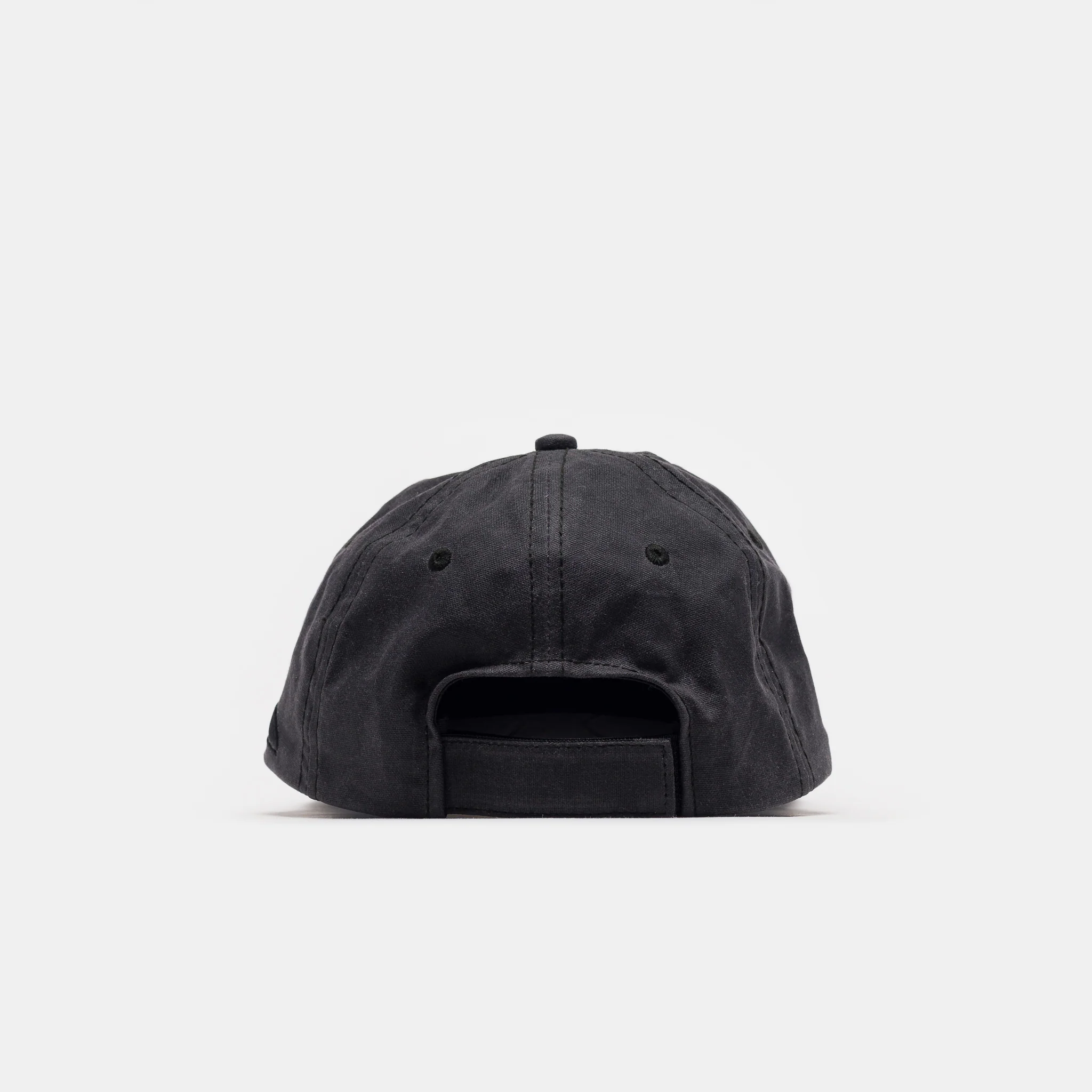 Horseshoe 6 Panel Wax Canvas Hat in Asphalt - Image 4