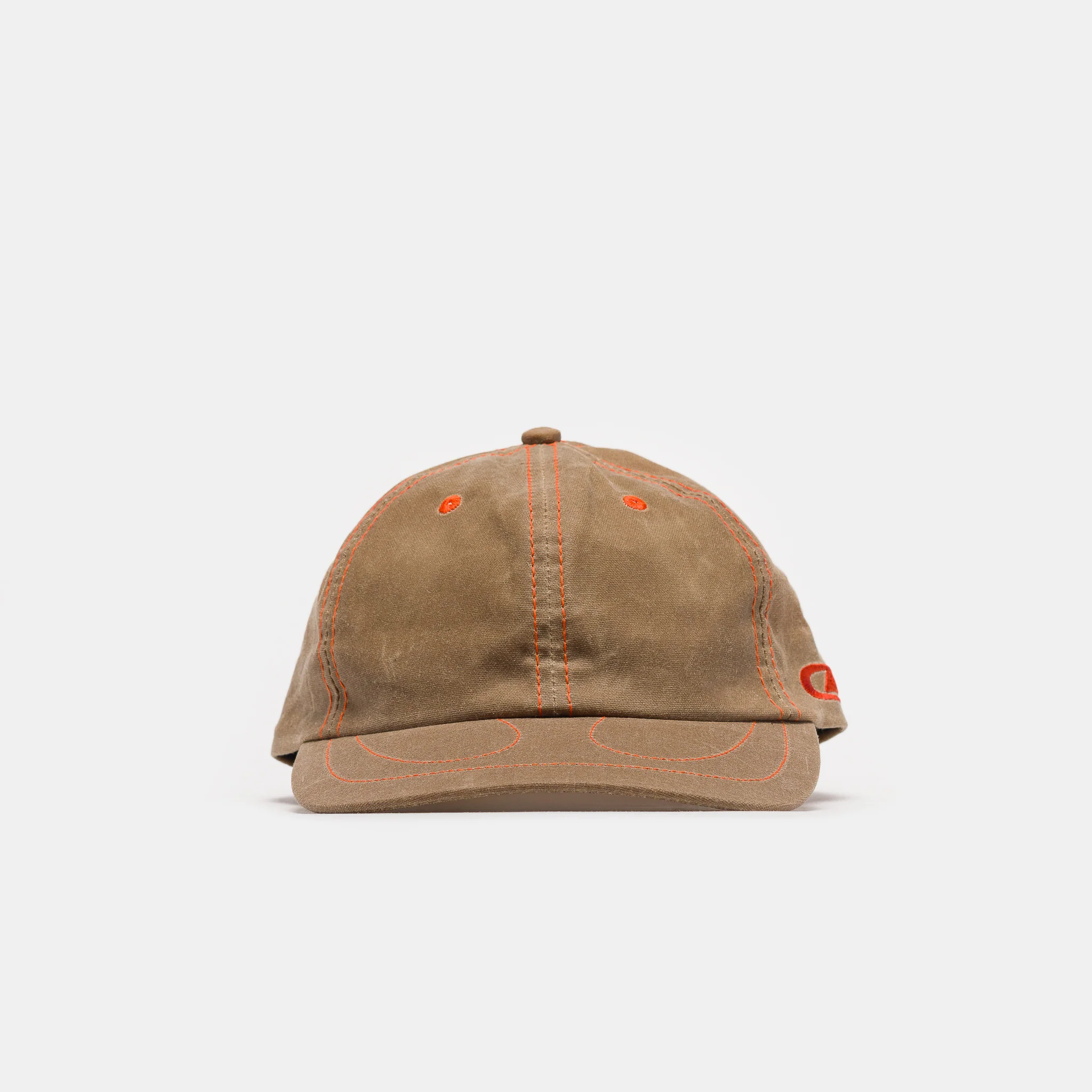 Horseshoe 6 Panel Wax Canvas Hat in Tan/Torch - Image 2