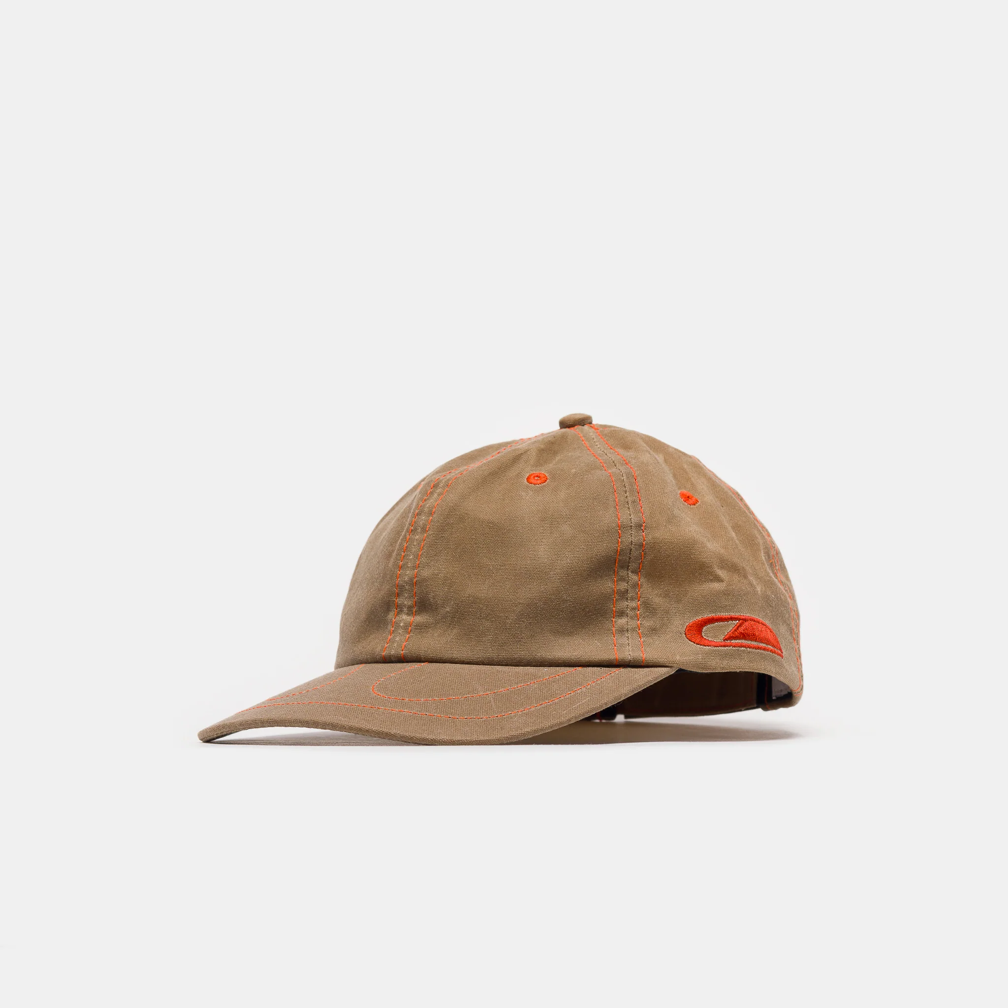 Horseshoe 6 Panel Wax Canvas Hat in Tan/Torch - Image 3