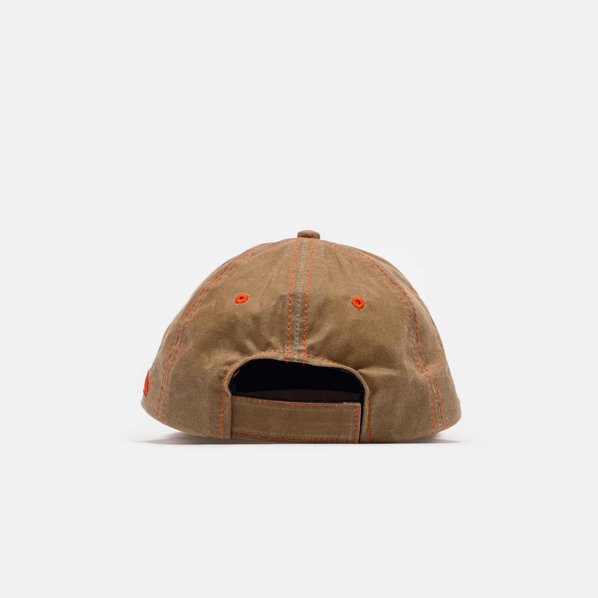 Horseshoe 6 Panel Wax Canvas Hat in Tan/Torch - Image 4