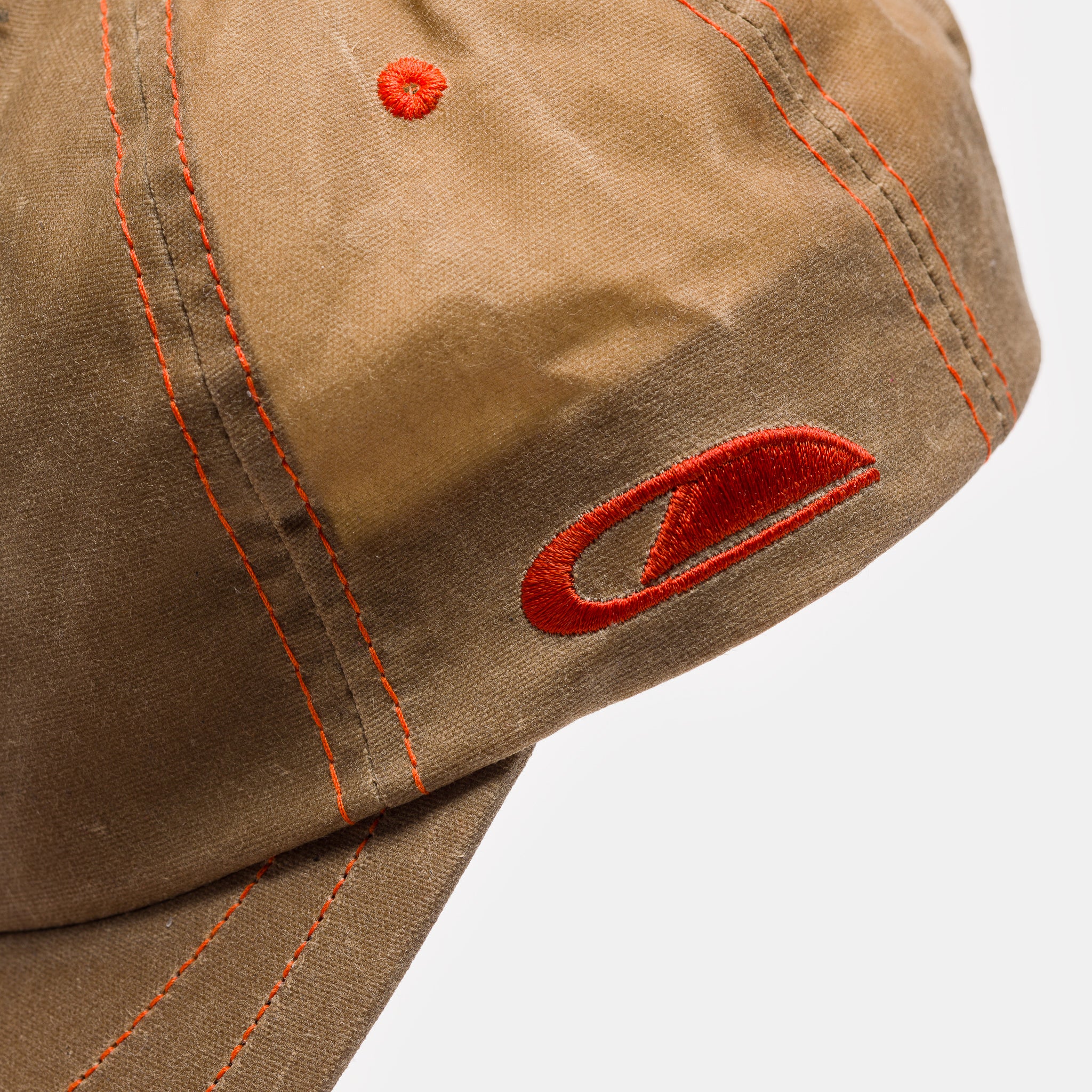 Horseshoe 6 Panel Wax Canvas Hat in Tan/Torch - Image 5