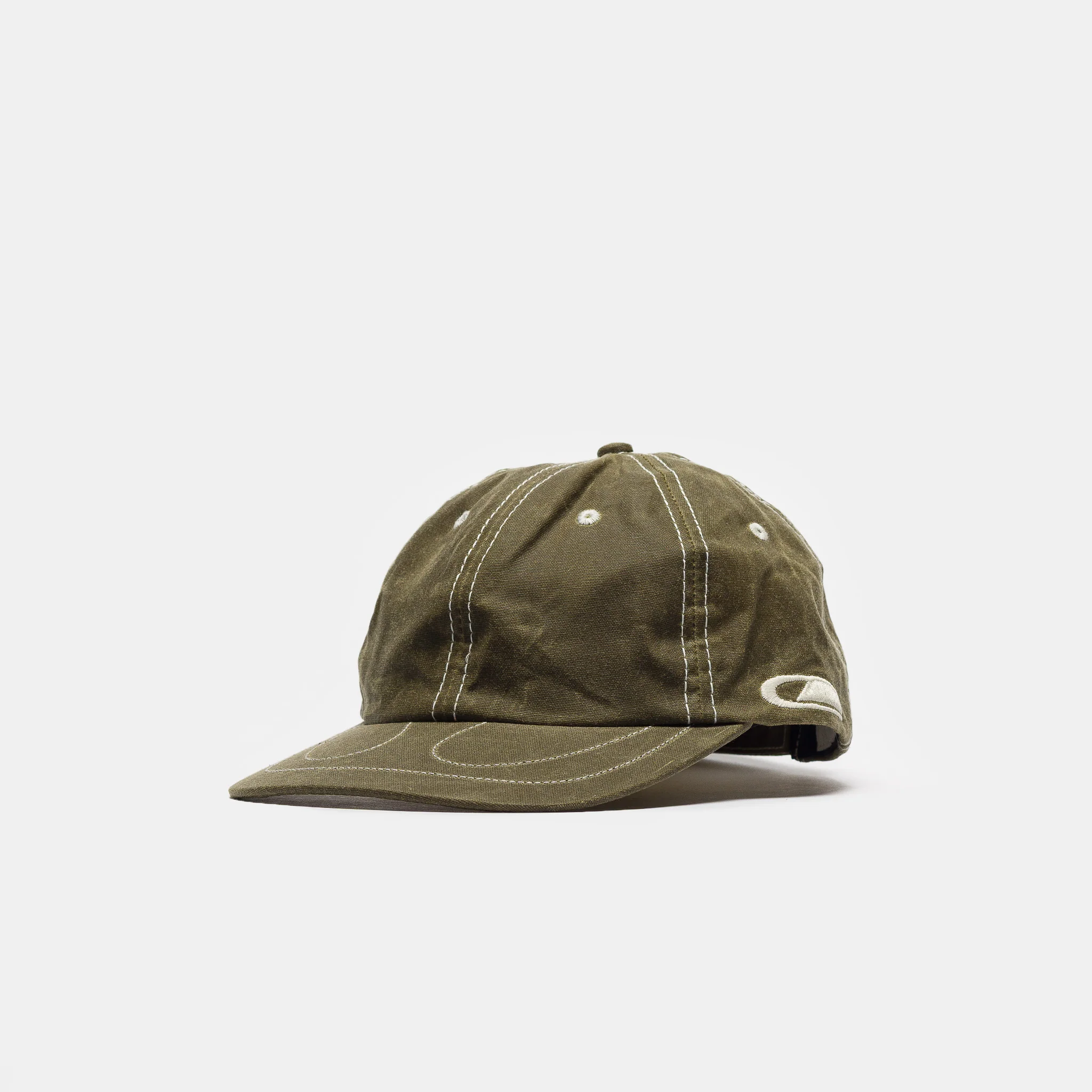 Horseshoe 6 Panel Wax Hat in Olive Green - Image 3