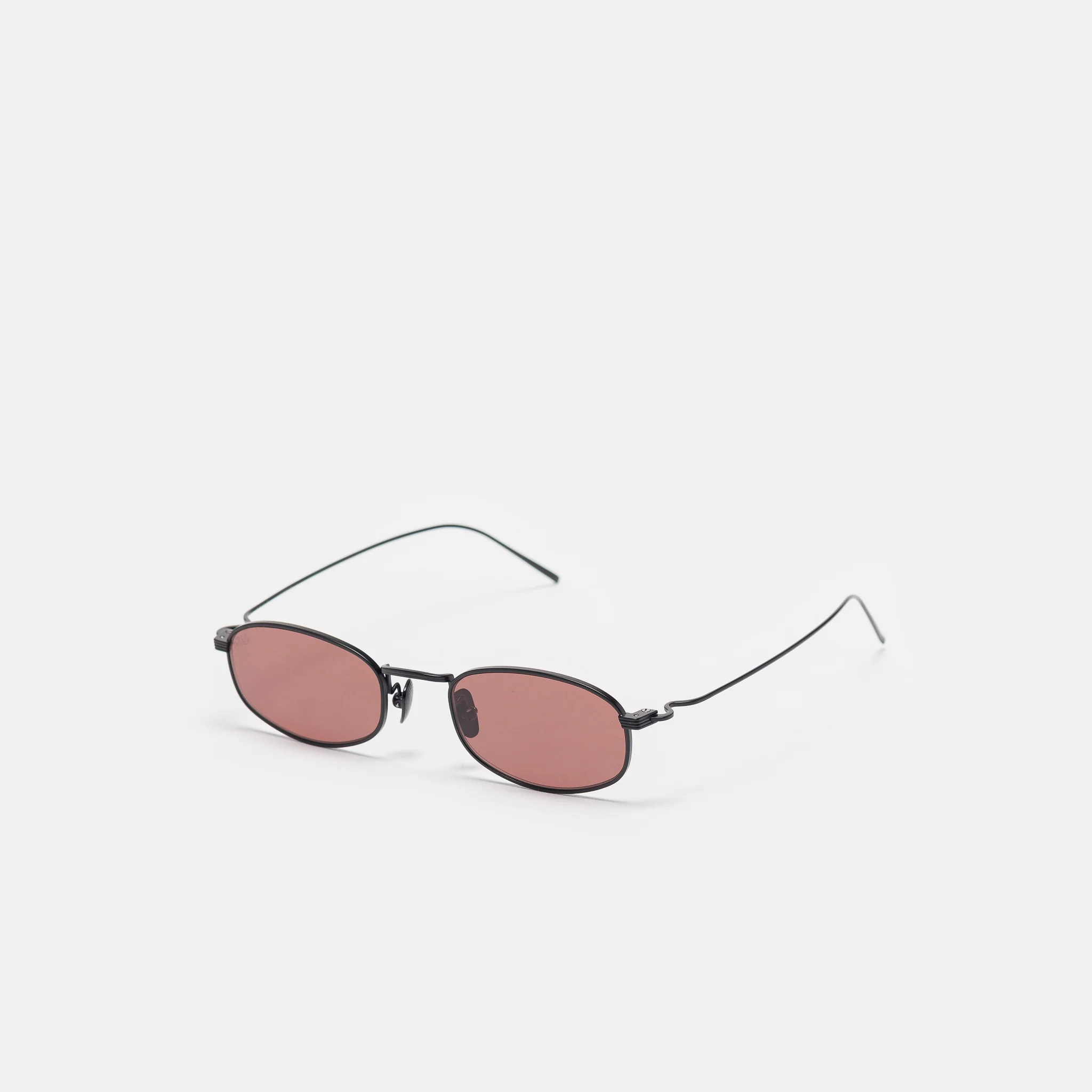 Icon Sunglasses in Matte Black/Burgundy - Image 3