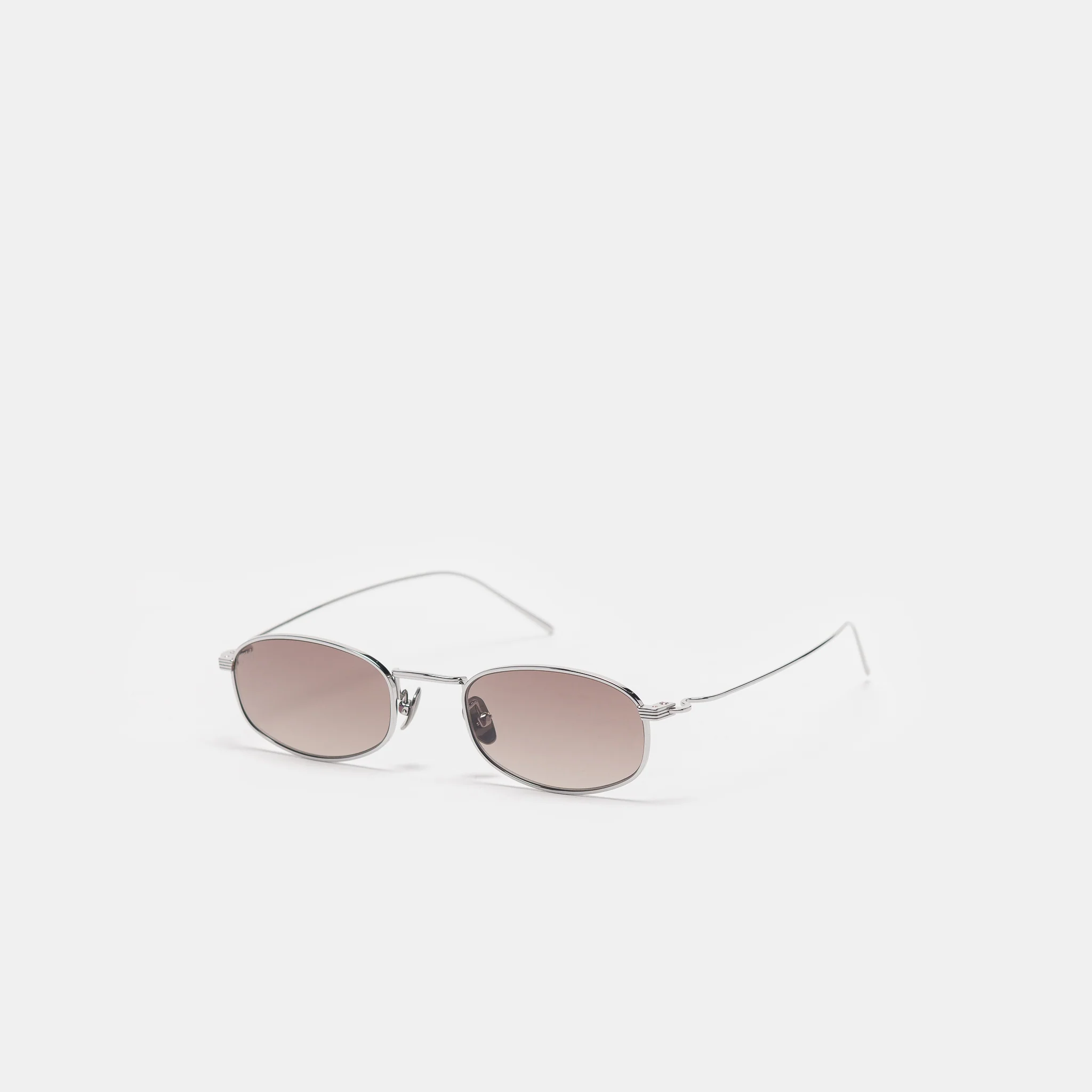 Icon Sunglasses in Silver/Brown Gradient - Image 3