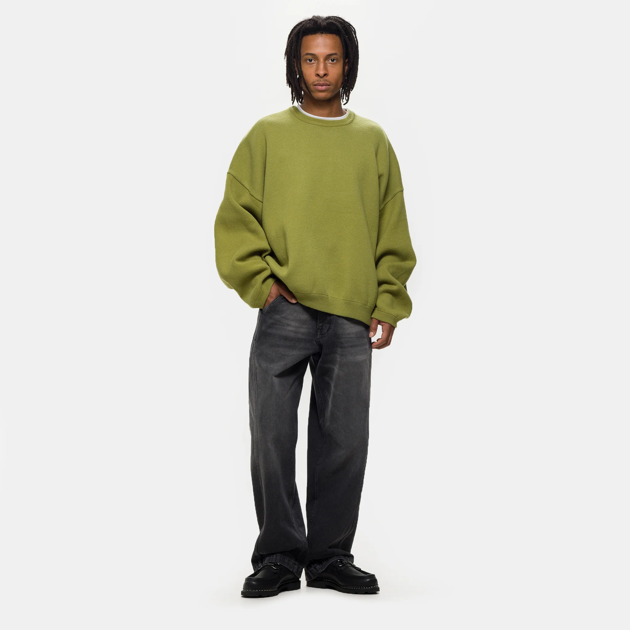 In-Stitch Denim Jean in Black - Image 2