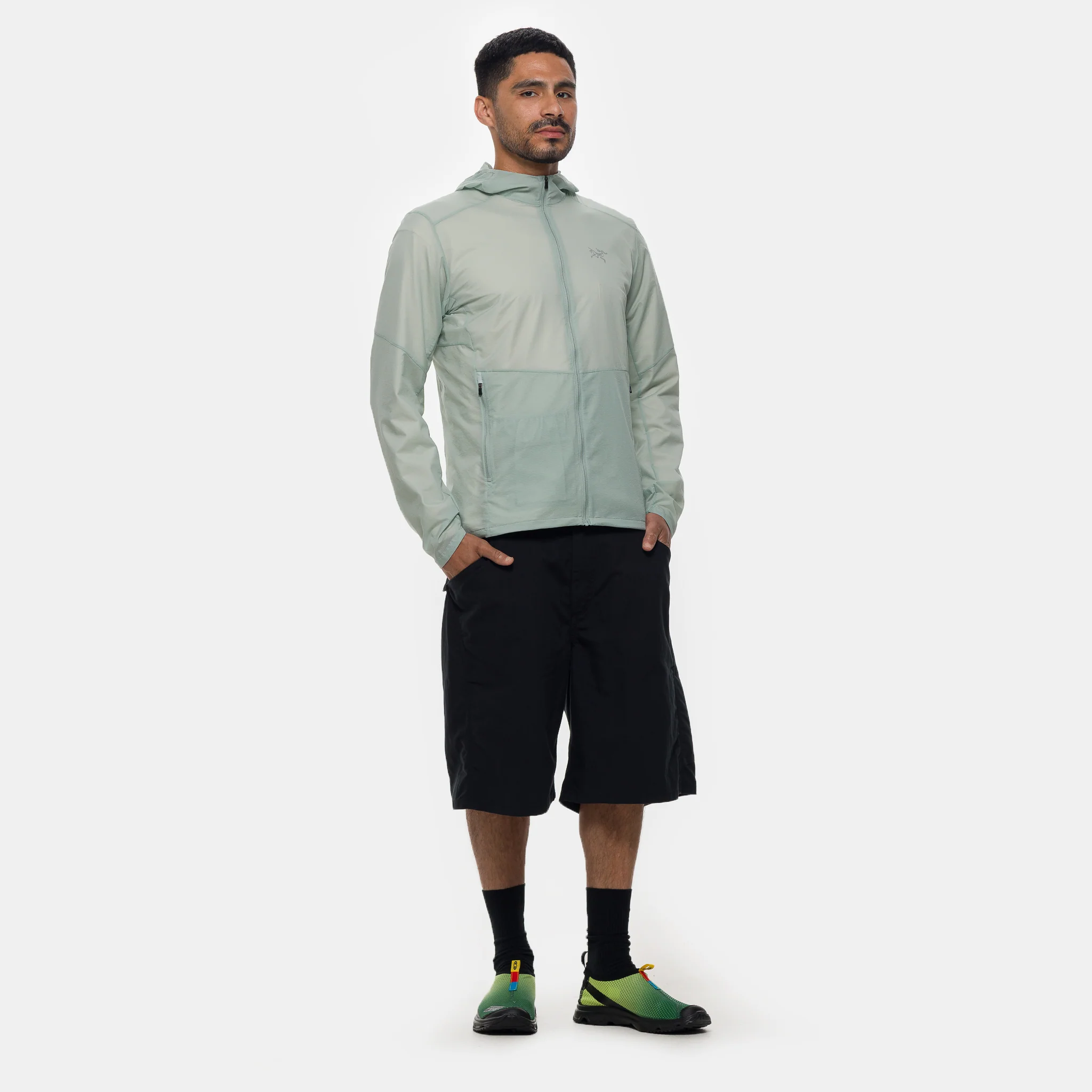 Incendo Airshell Hoody in Stone Green - Image 2