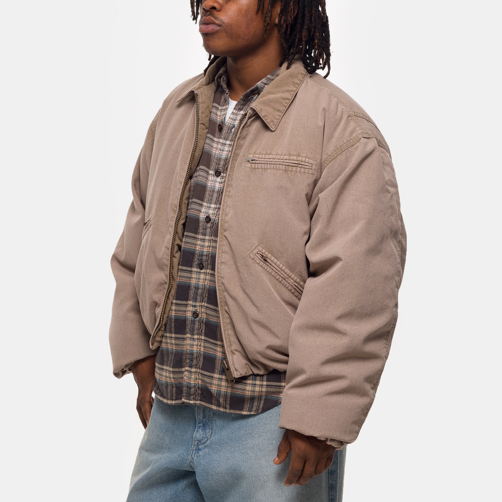 Insulated Work Jacket in Tan - Image 4