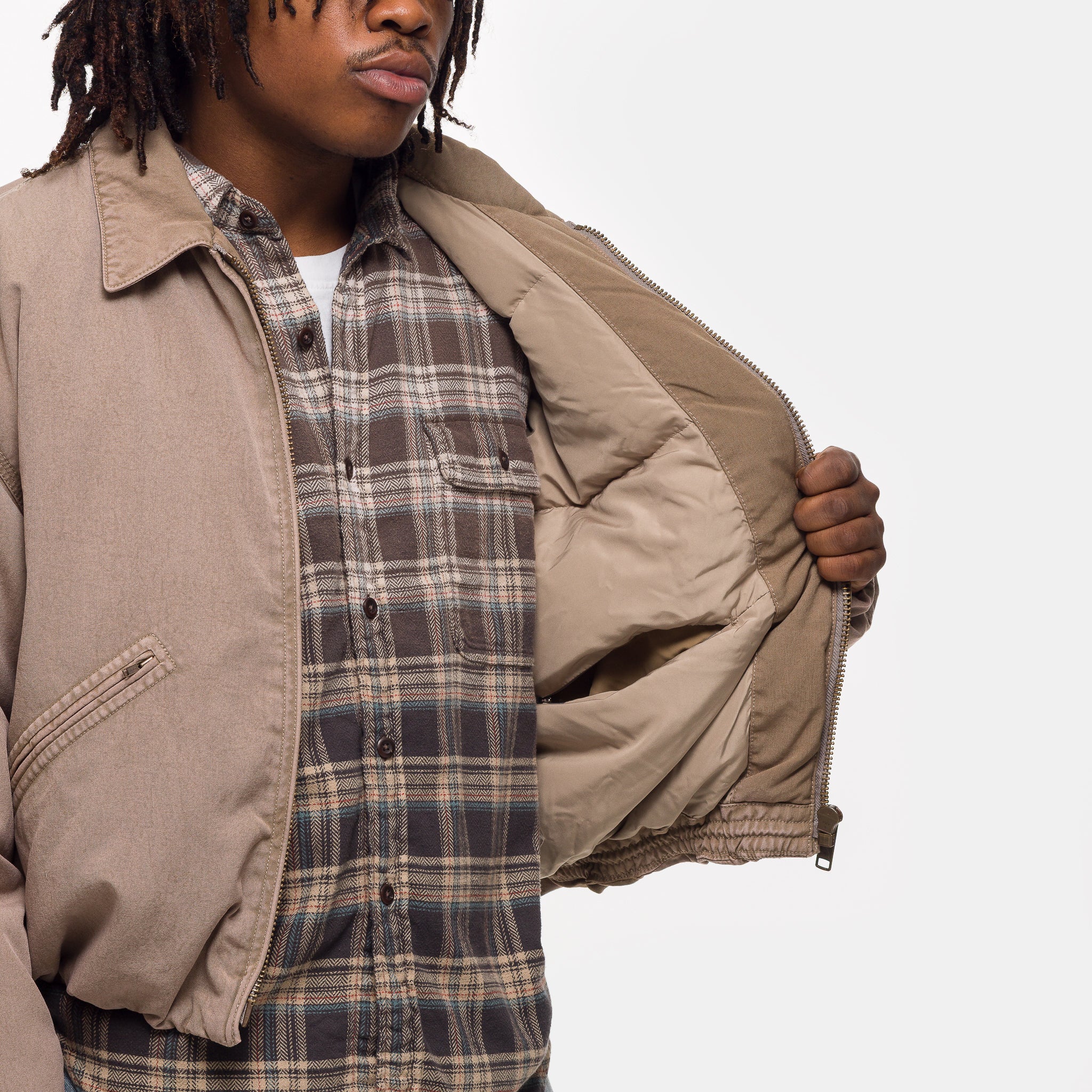 Insulated Work Jacket in Tan - Image 5