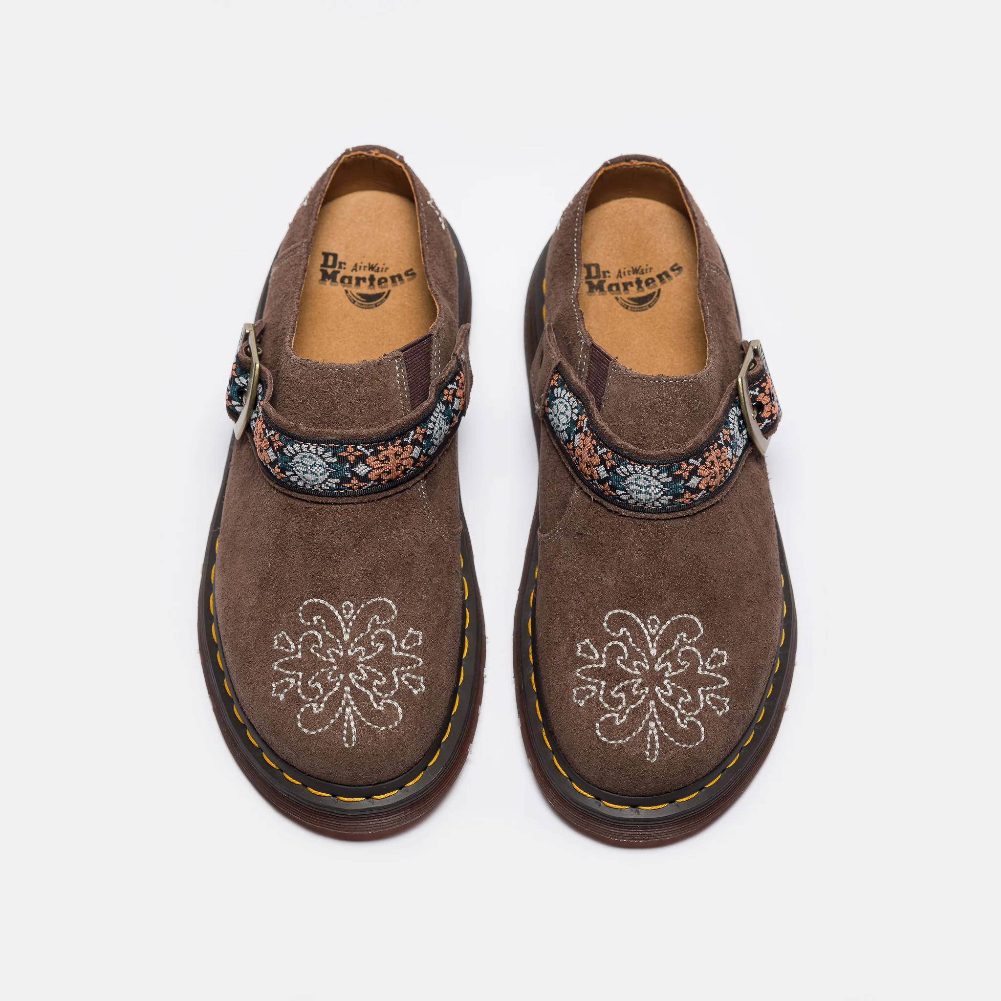 Isham Suede Jacquard Mule in Brown - Image 4