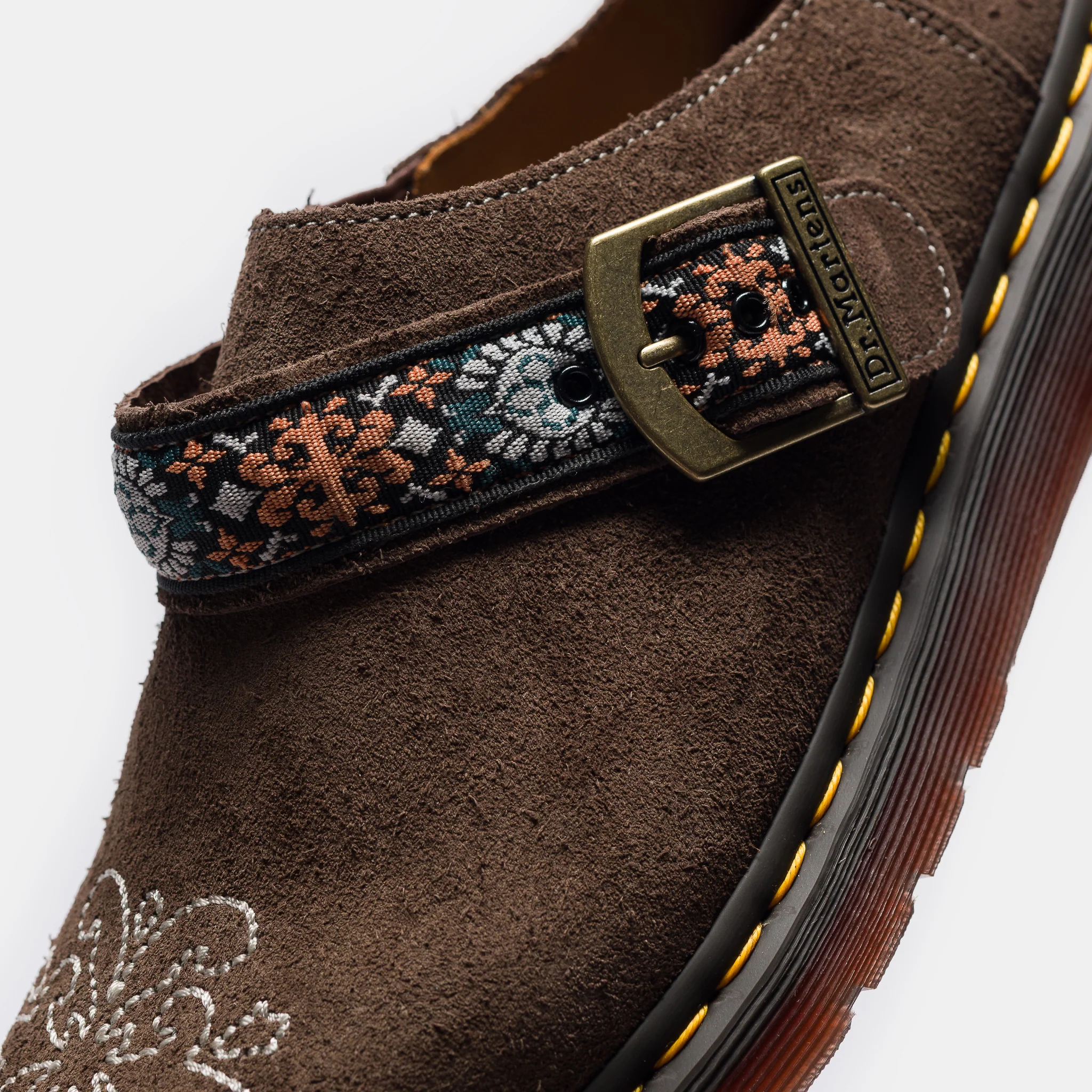 Isham Suede Jacquard Mule in Brown - Image 5