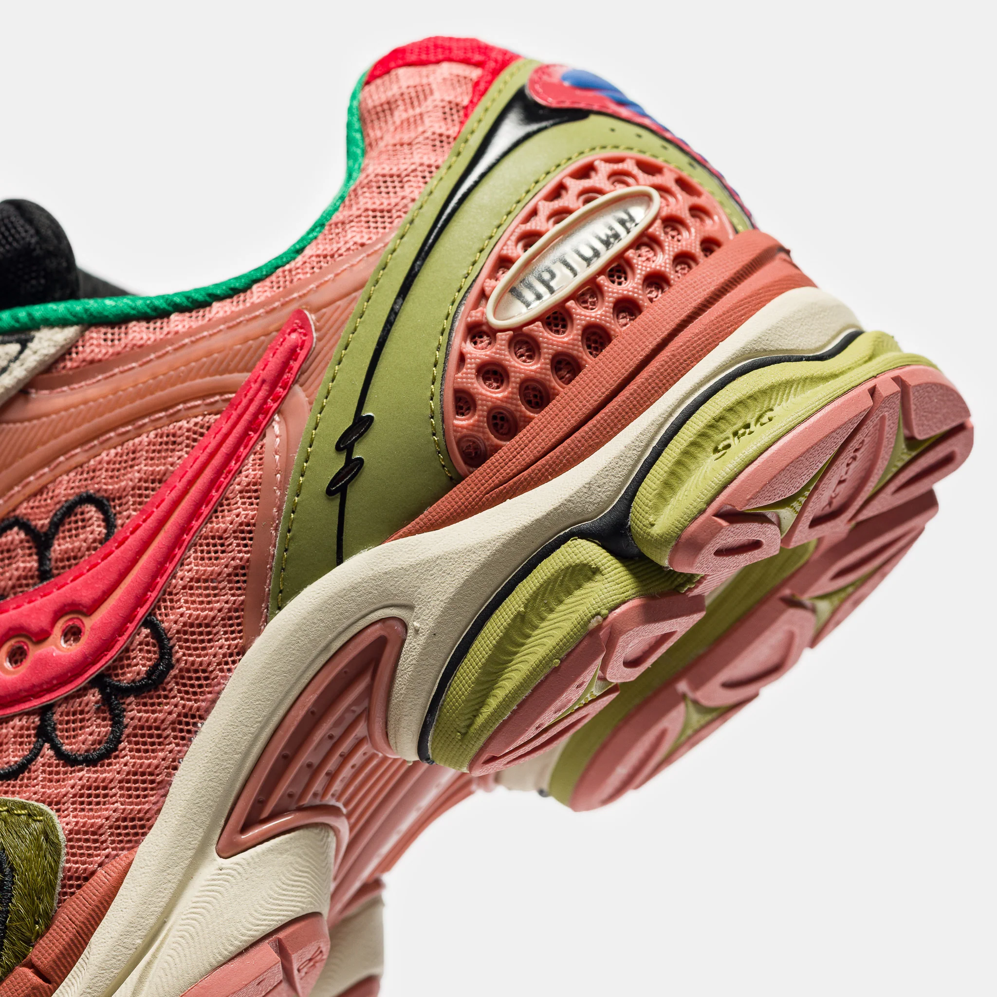 Jae Tips ProGrid Triumph 4 Sneaker in Peach/Leaf - Image 5