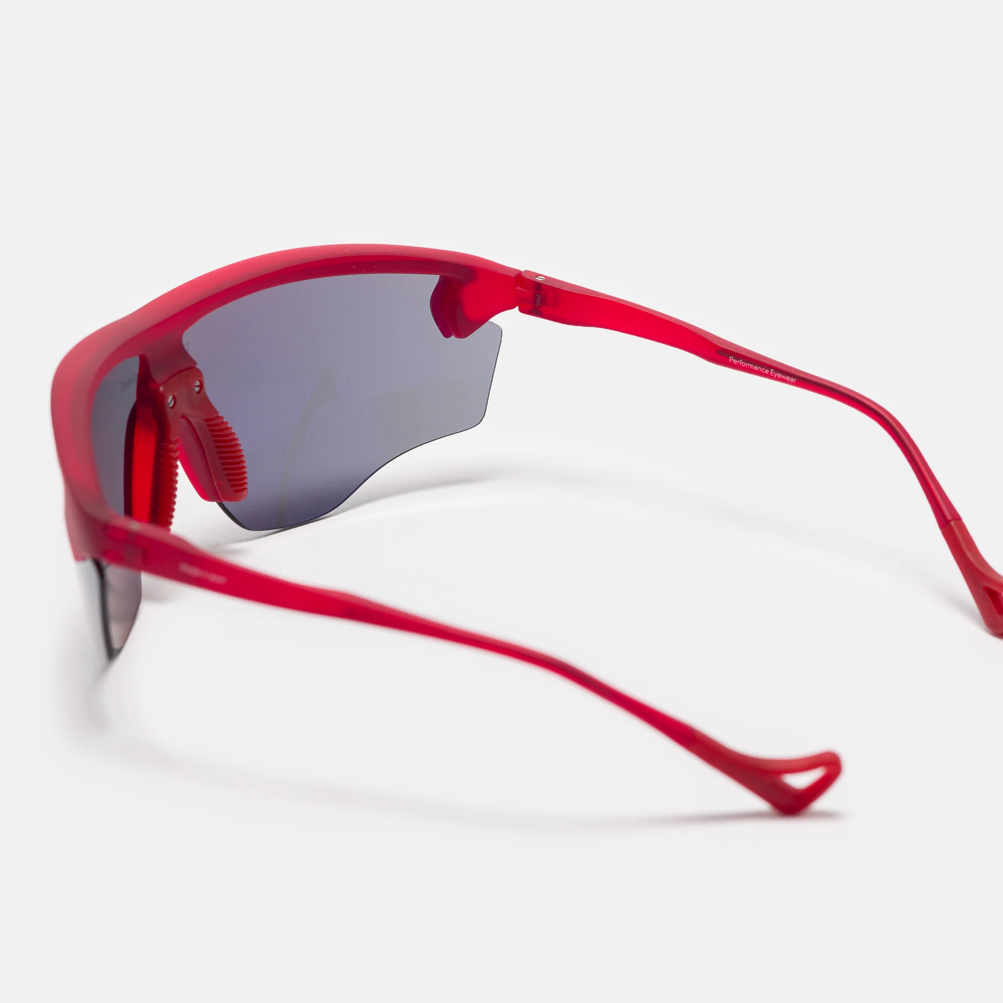 Junya Racer Sunglasses in Ruby/D+ Onyx Mirror - Image 3