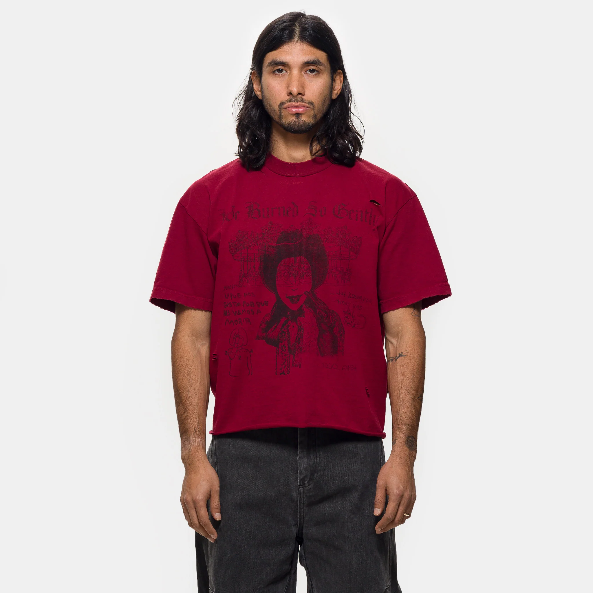 Just Remember T-Shirt in Faded Red