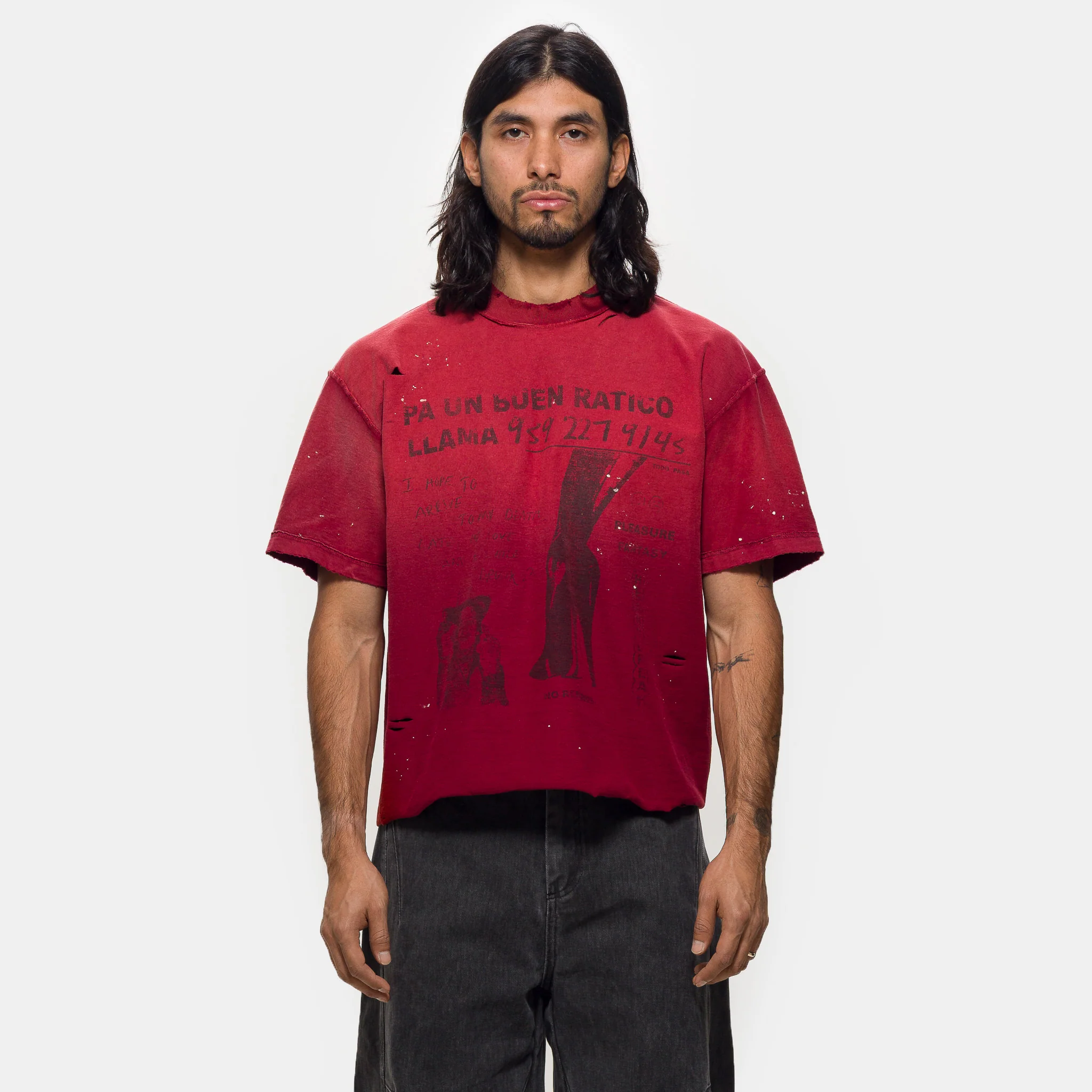 Just Remember T-Shirt in Faded Red - Image 5