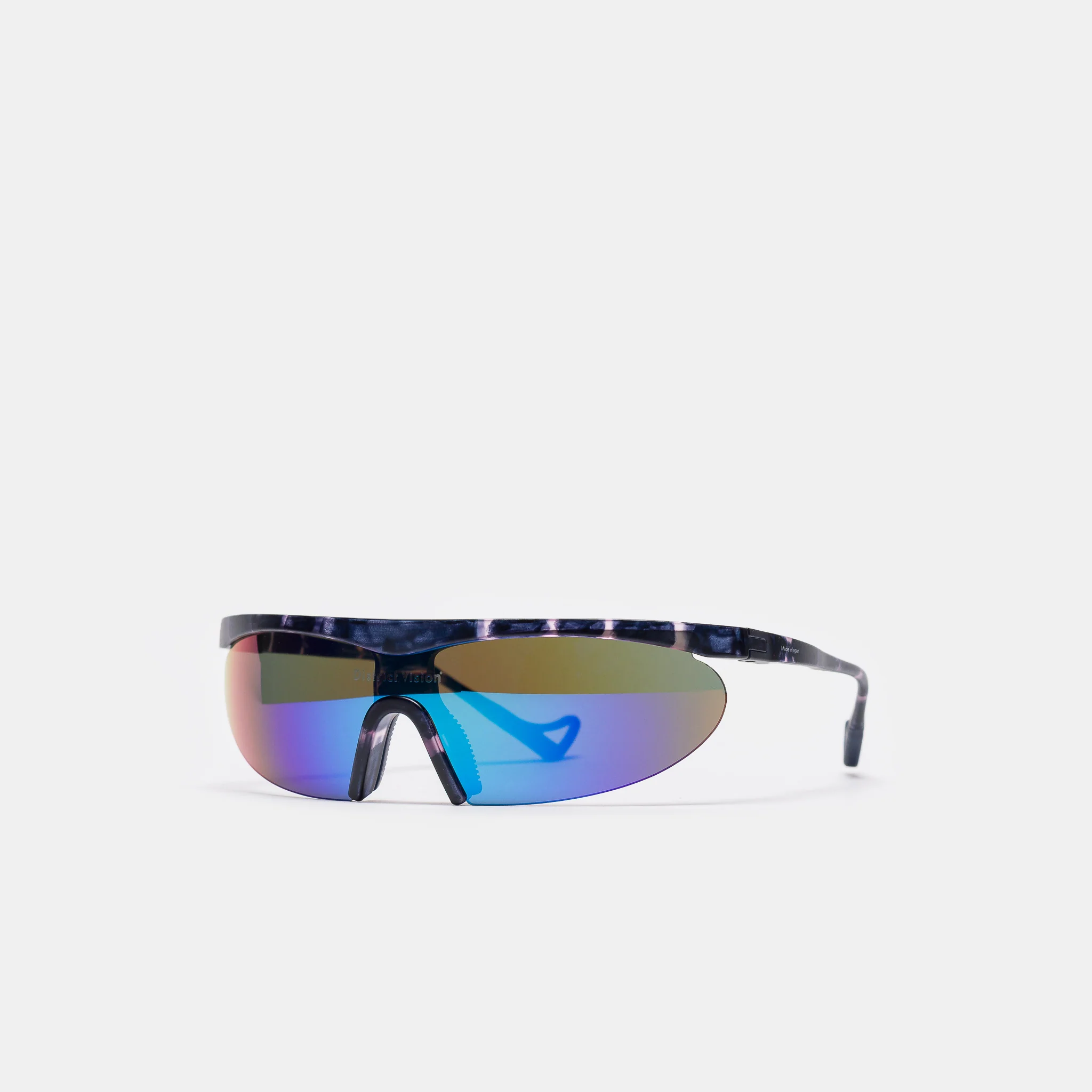 Koharu Eclipse Sunglasses in Navy Pink Mosaic/D+ Blue Mirror - Image 2