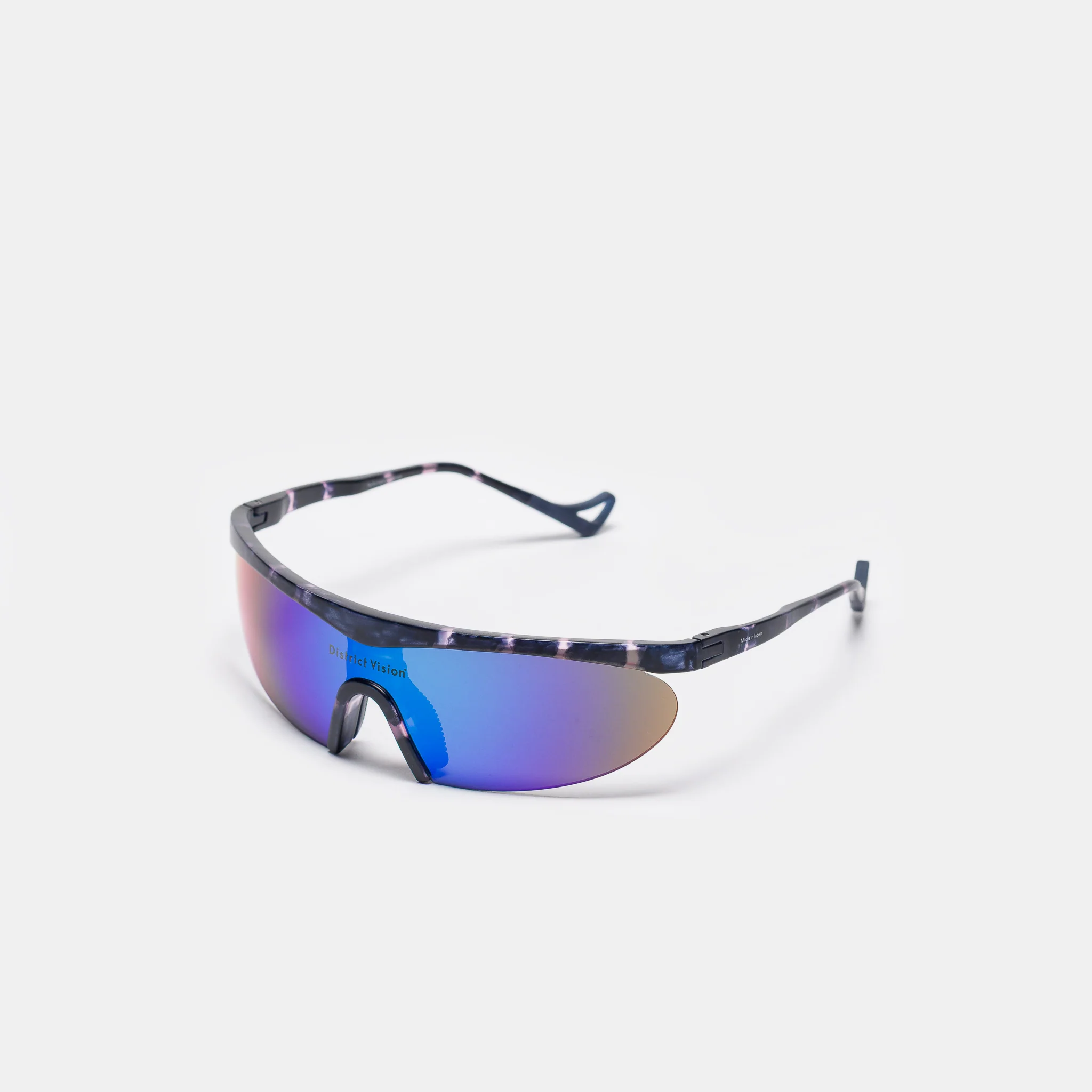 Koharu Eclipse Sunglasses in Navy Pink Mosaic/D+ Blue Mirror - Image 3