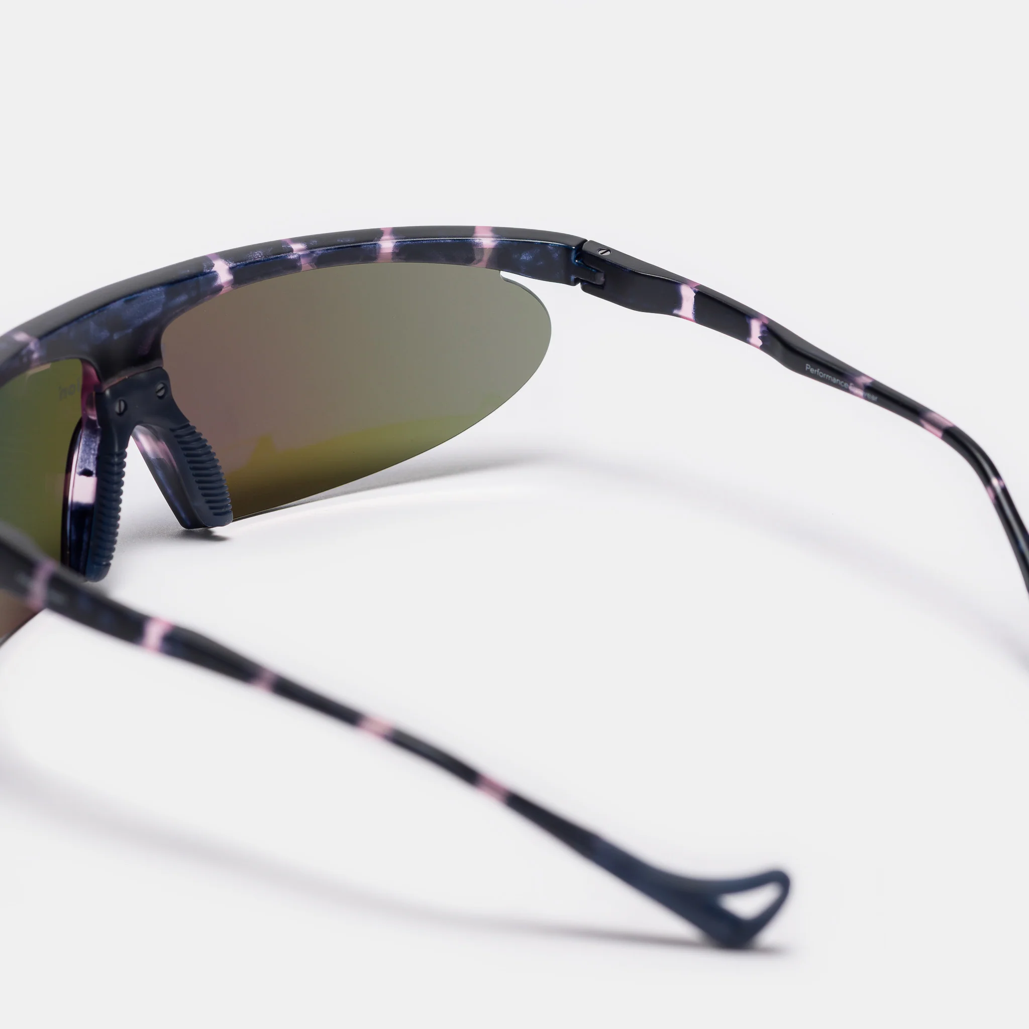Koharu Eclipse Sunglasses in Navy Pink Mosaic/D+ Blue Mirror - Image 4