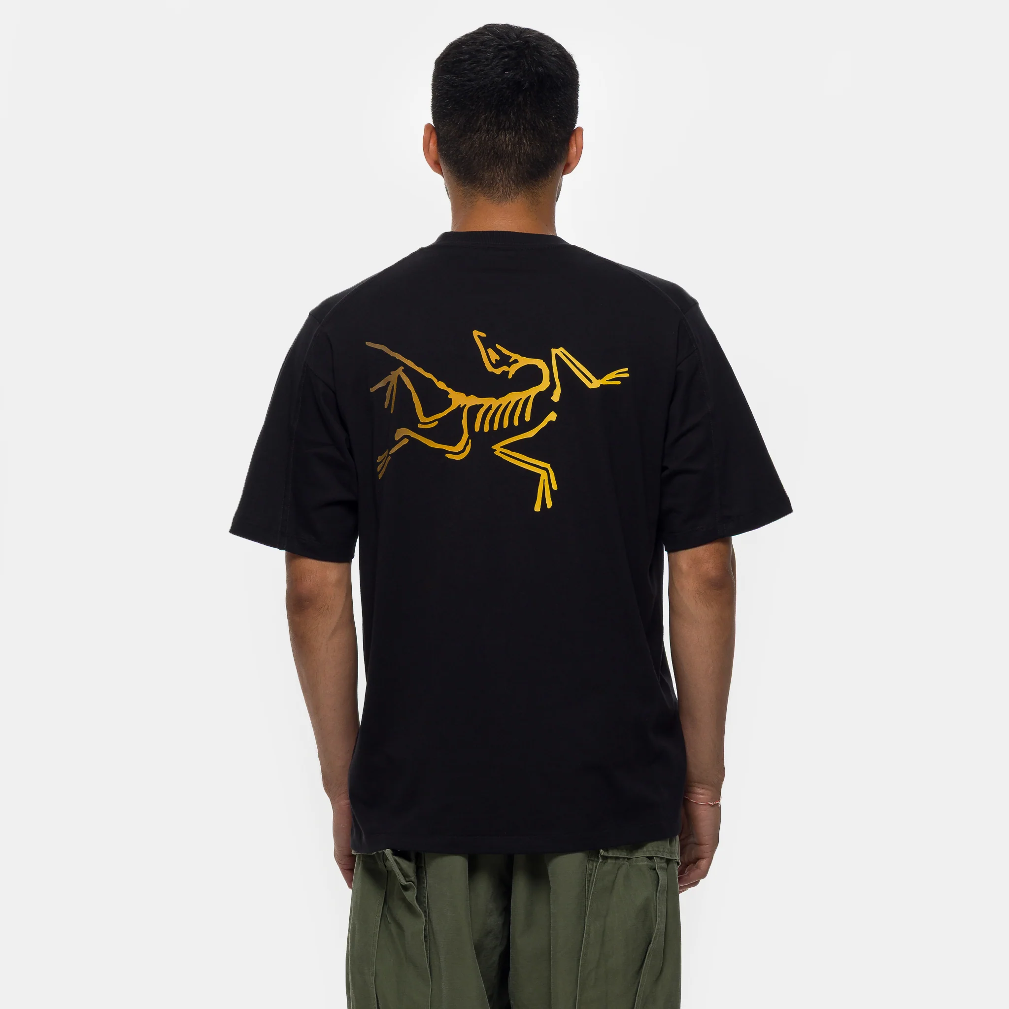 Kragg SL Cotton Bird Word T-Shirt in 24K Black - Image 3
