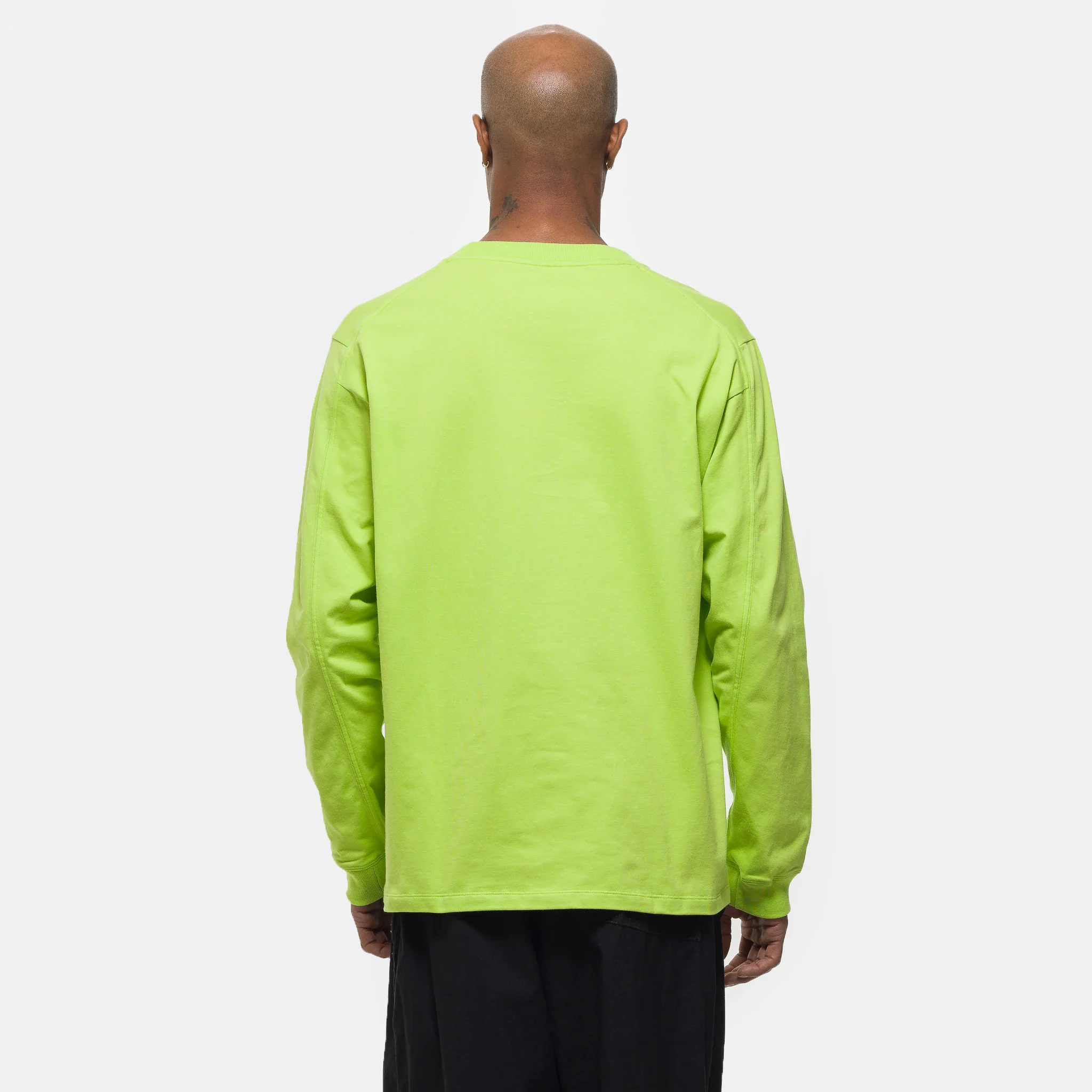 Kragg Cotton Longsleeve T-Shirt in Mantis - Image 3