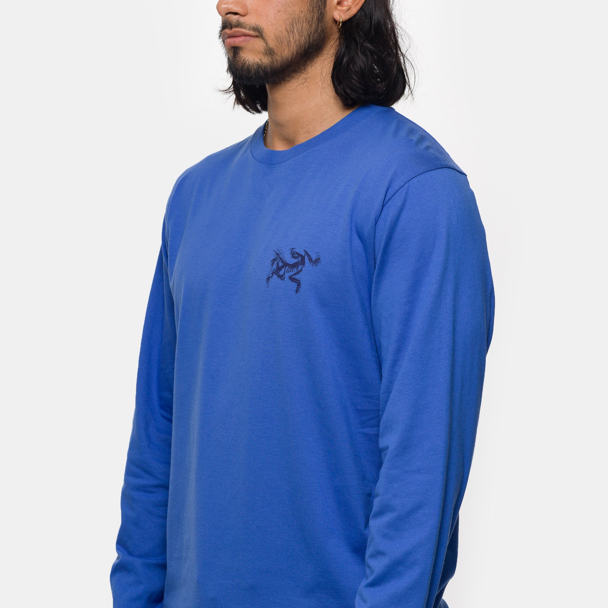 Kragg SL Cotton Long Sleeve T-Shirt in Electra/Soulsonic - Image 4