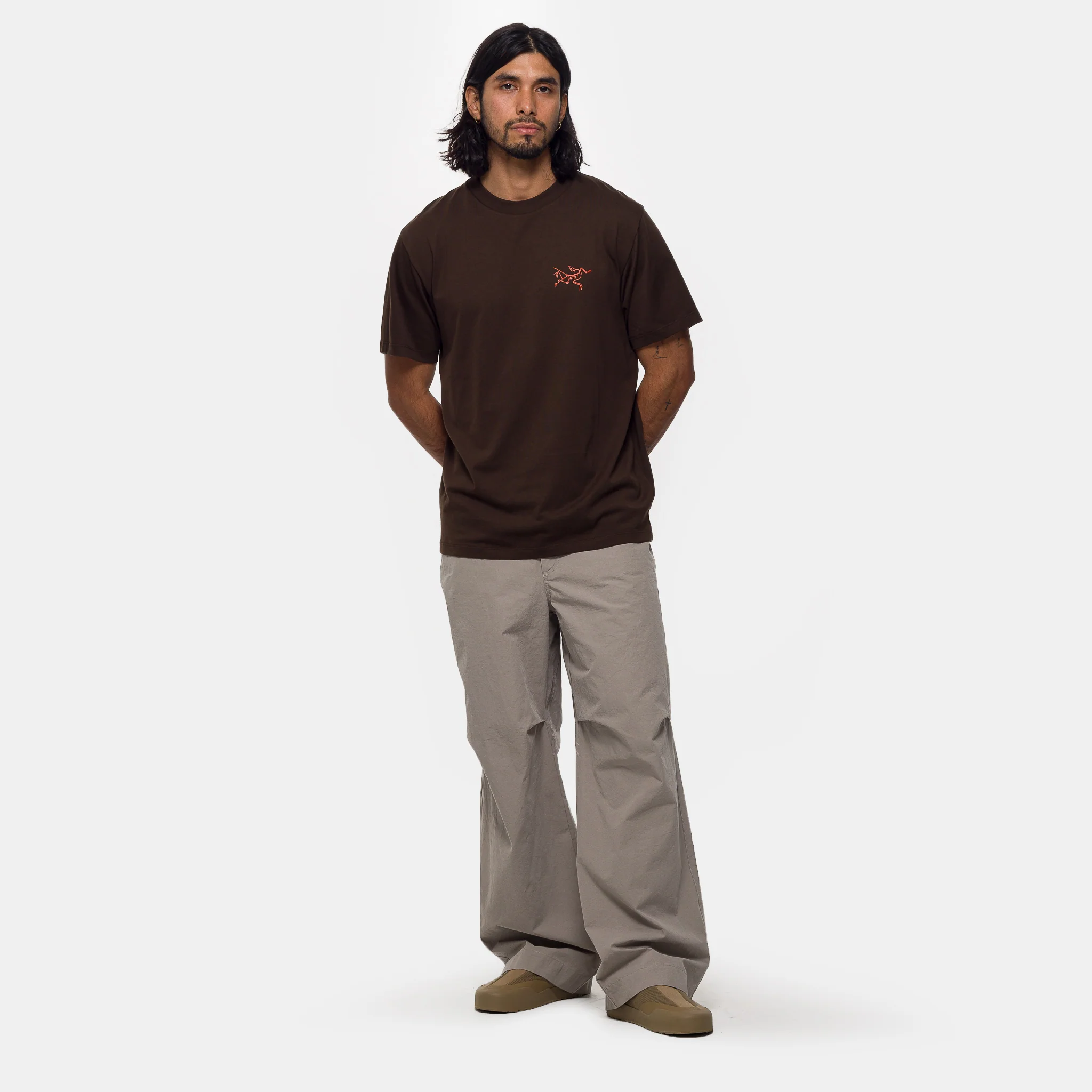Kragg SL Cotton T-Shirt in Carob/Dynasty - Image 2
