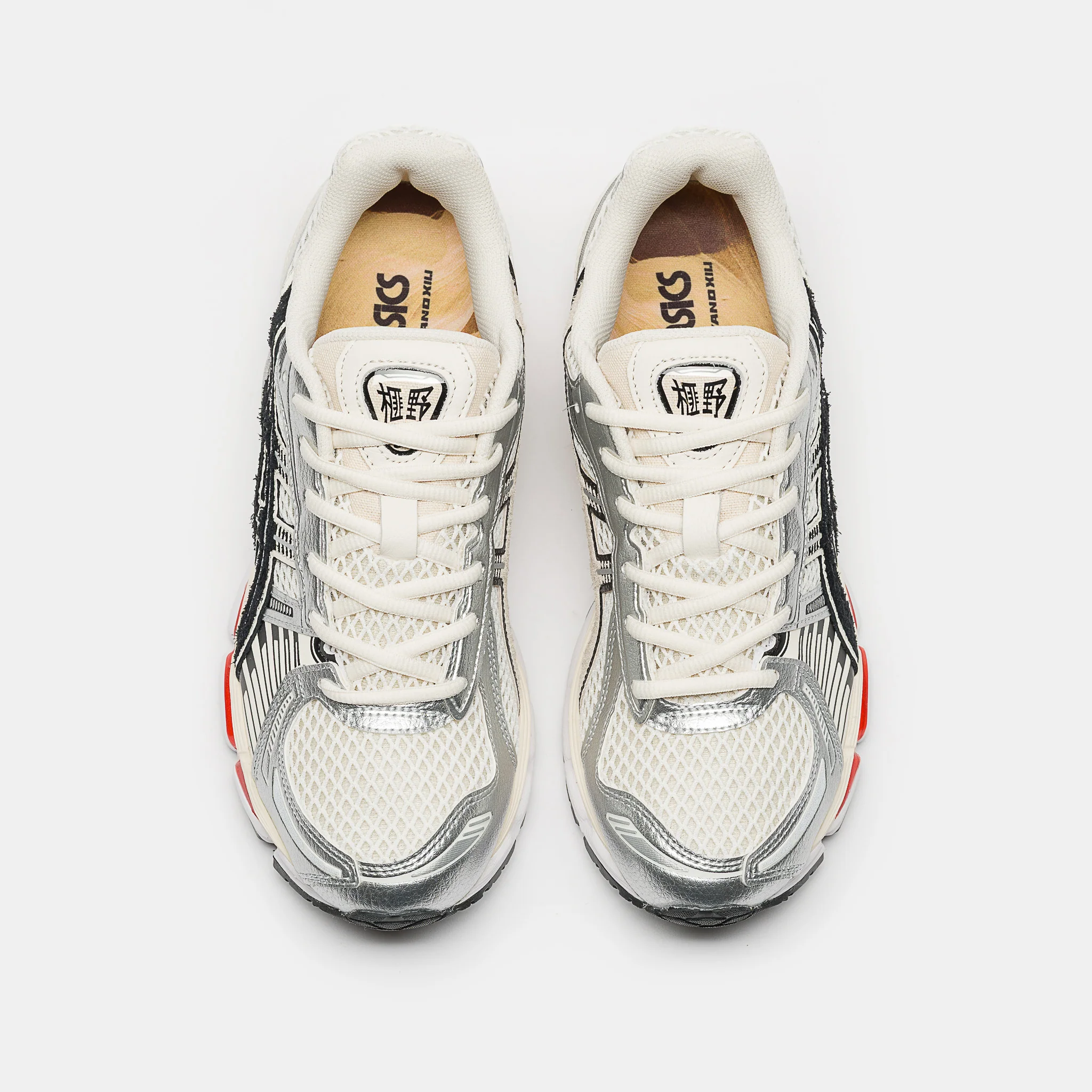 Lapstone and Hammer Gel-Kayano 12.1 Sneaker in Cream/Pure Silver - Image 4