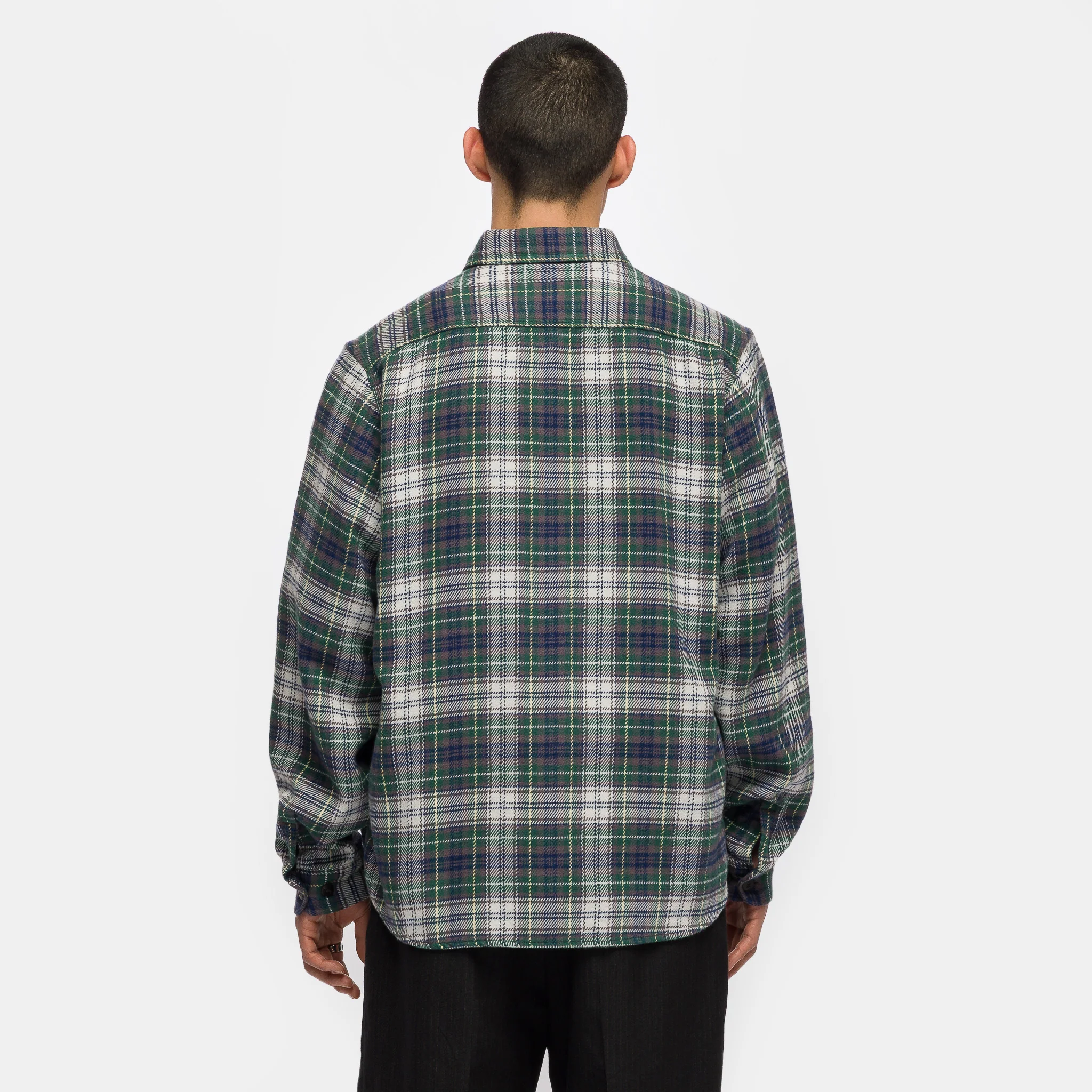Larrikan Check Shirt in Green - Image 3