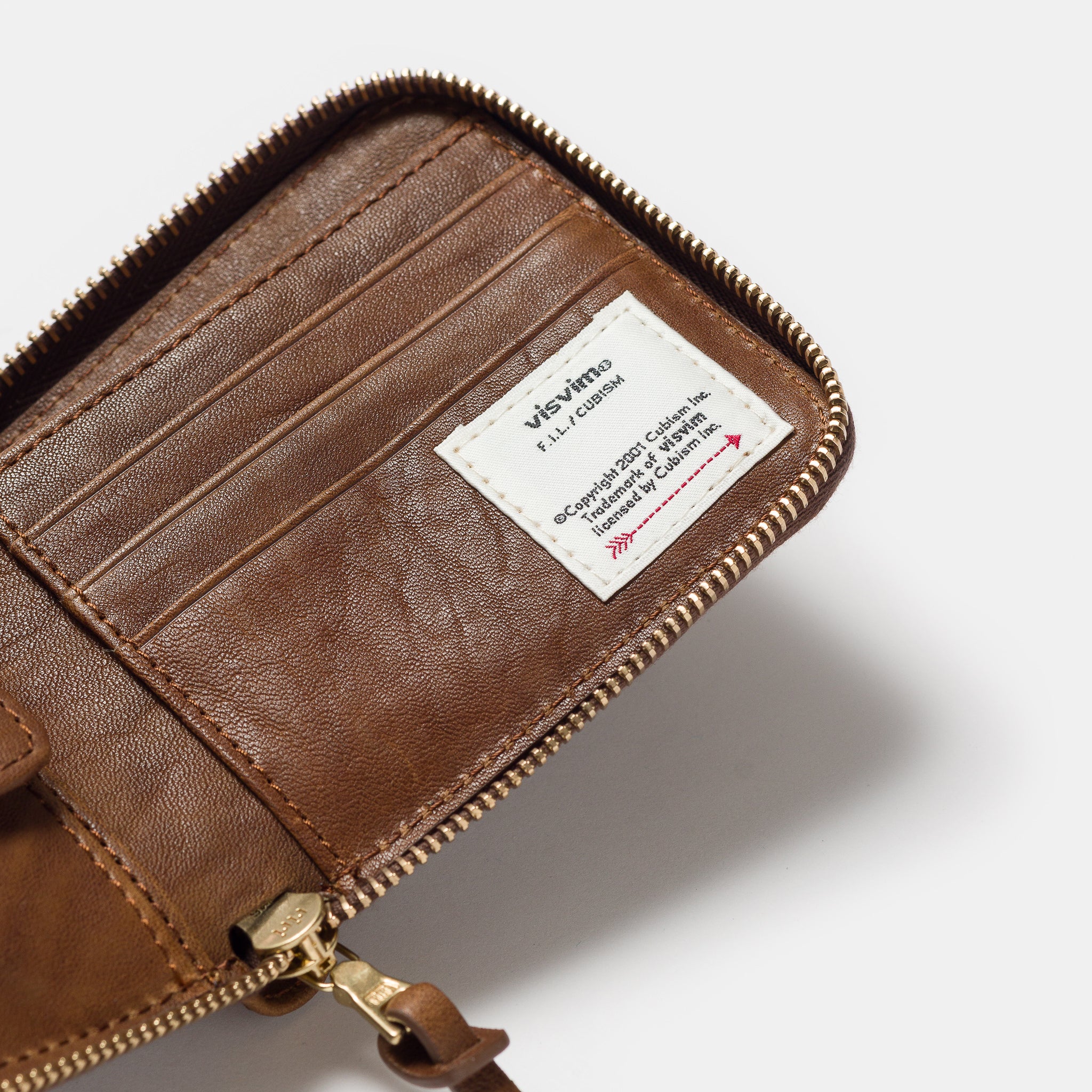 Leather Bi-Fold Wallet in Brown - Image 4