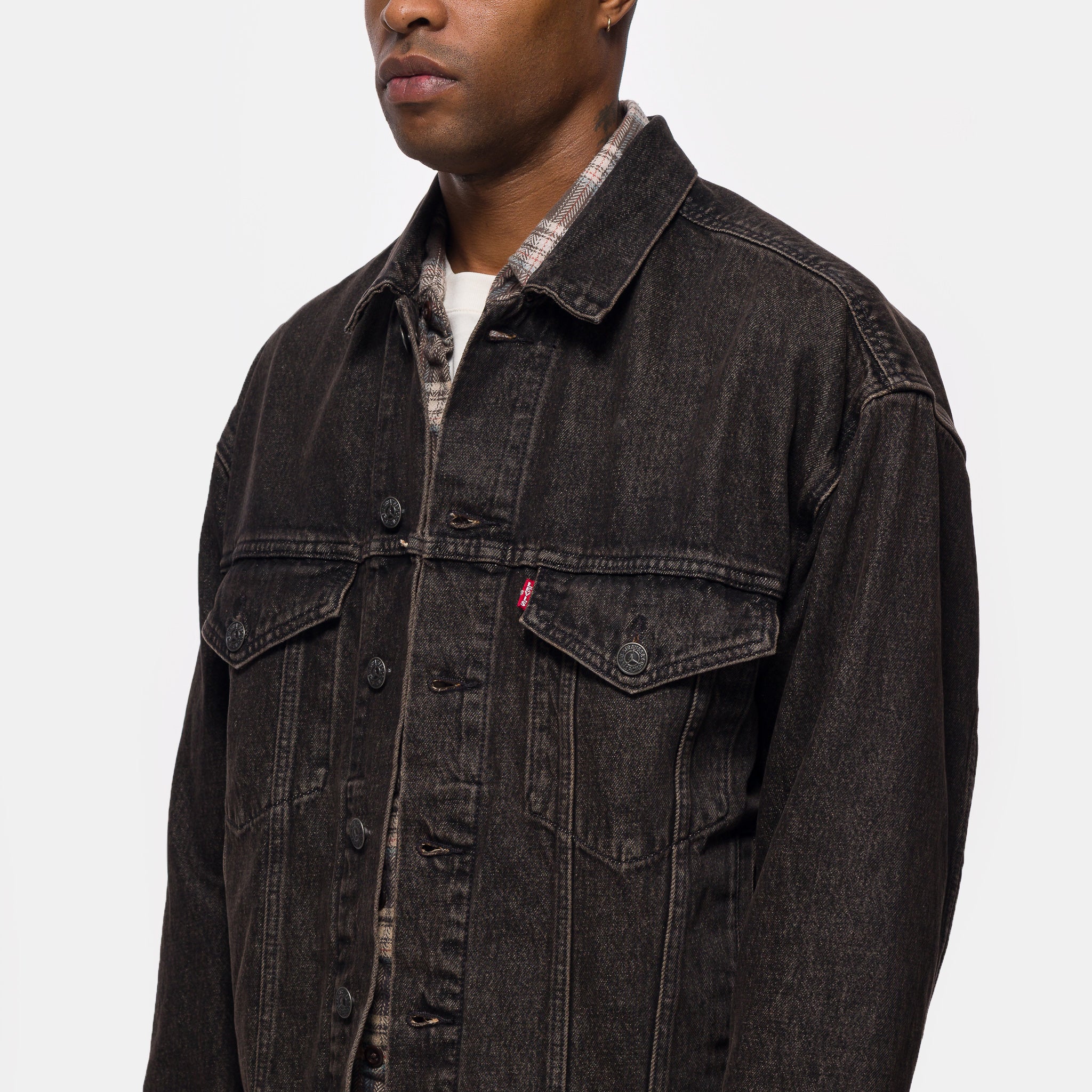 Jordan Type III Trucker Jacket in Black - Image 4