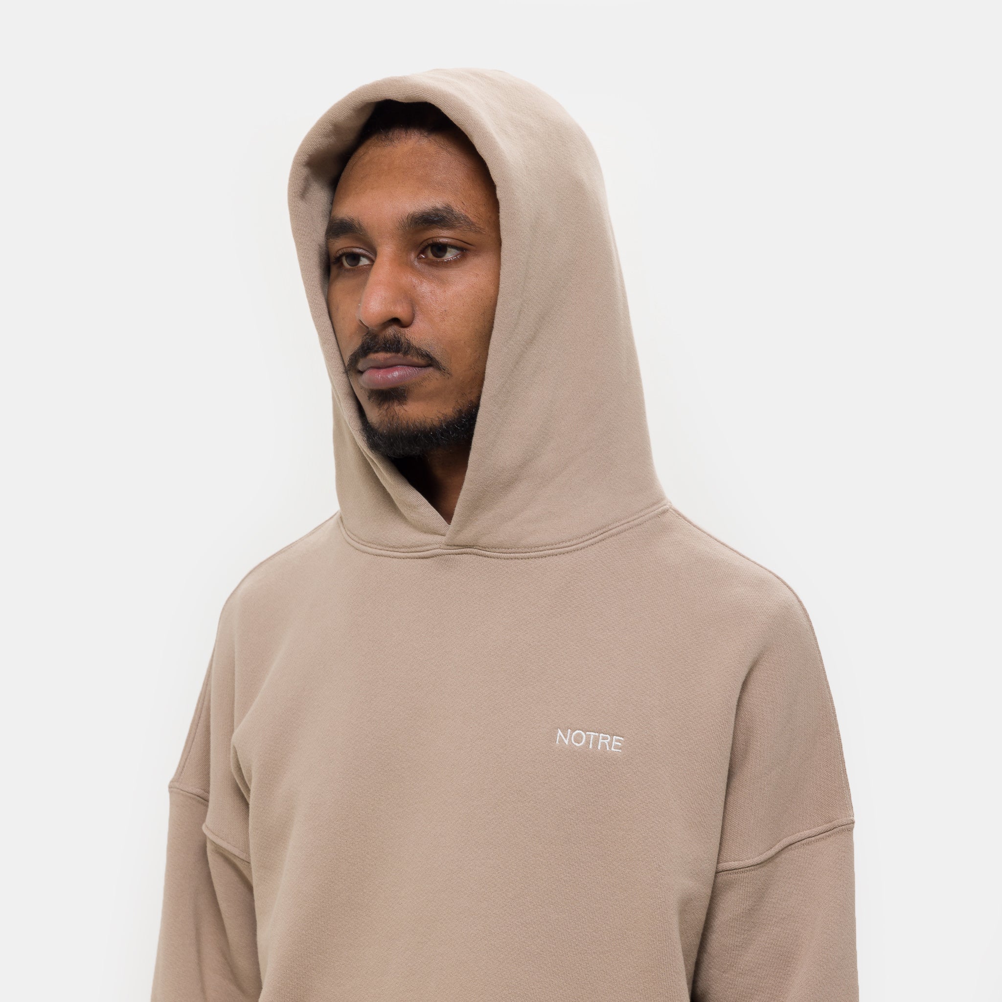 Logo Hoodie in Tan - Image 4