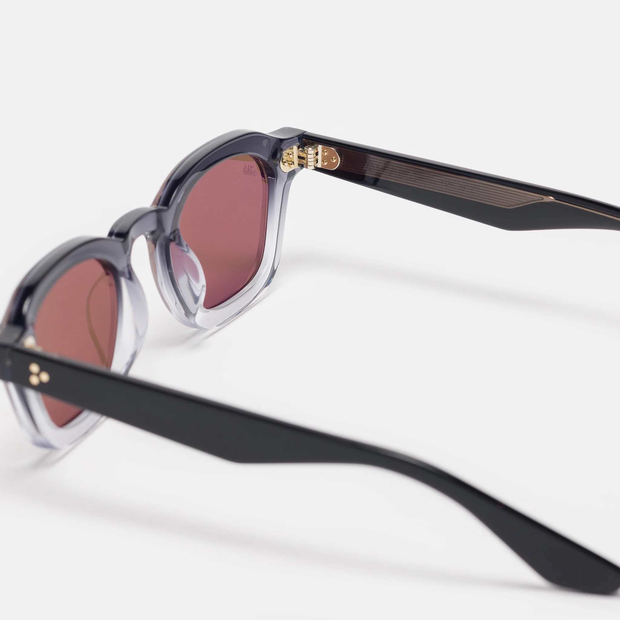Logos Sunglasses in Black Gradient/Brown - Image 4