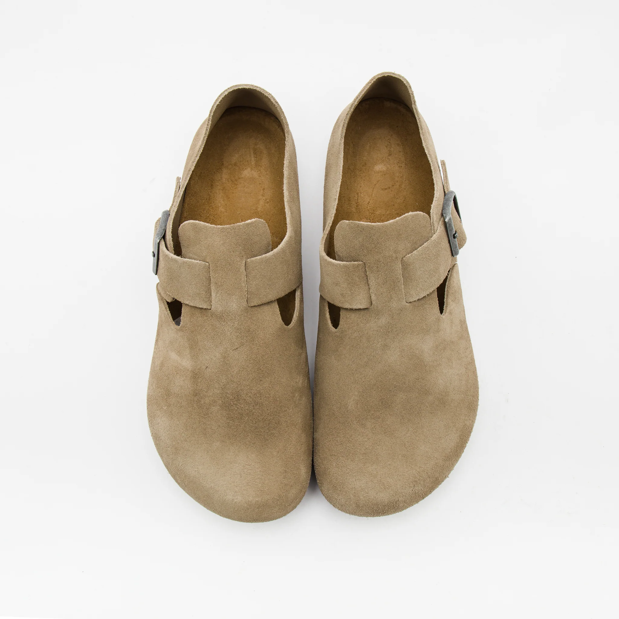 London Sandals in Taupe Suede - Image 3