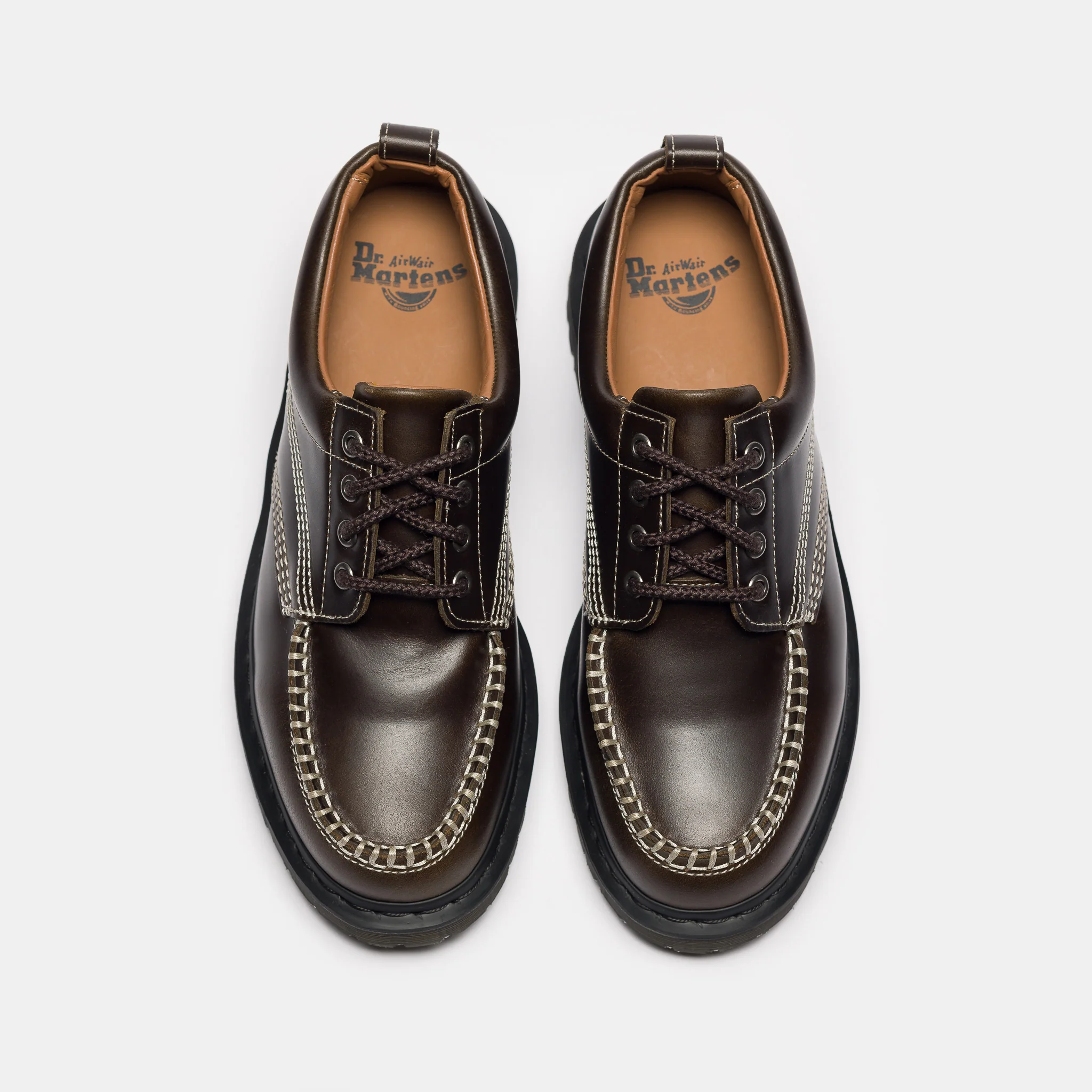 Lowell 4 Eye Shoe in Olive Orleans - Image 4