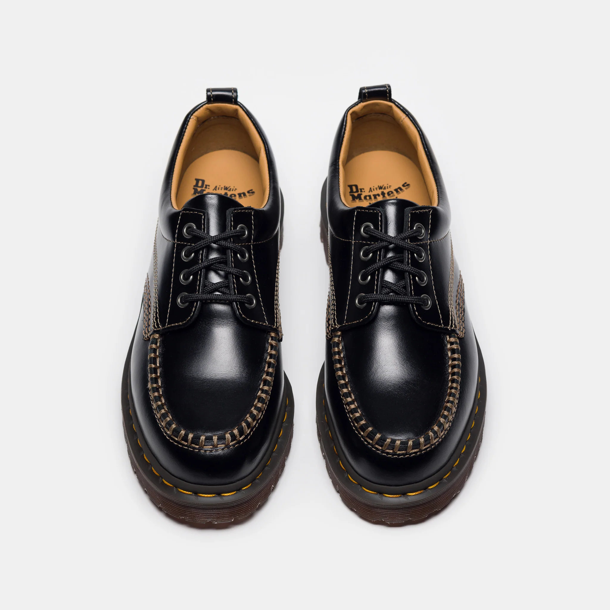 Lowell Moc Toe Shoe in Black Analine - Image 3