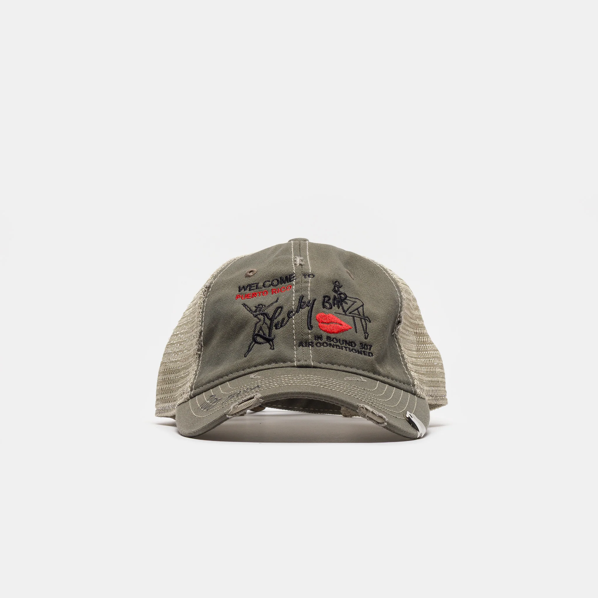 Lucky Bar Hat in Tan/Olive