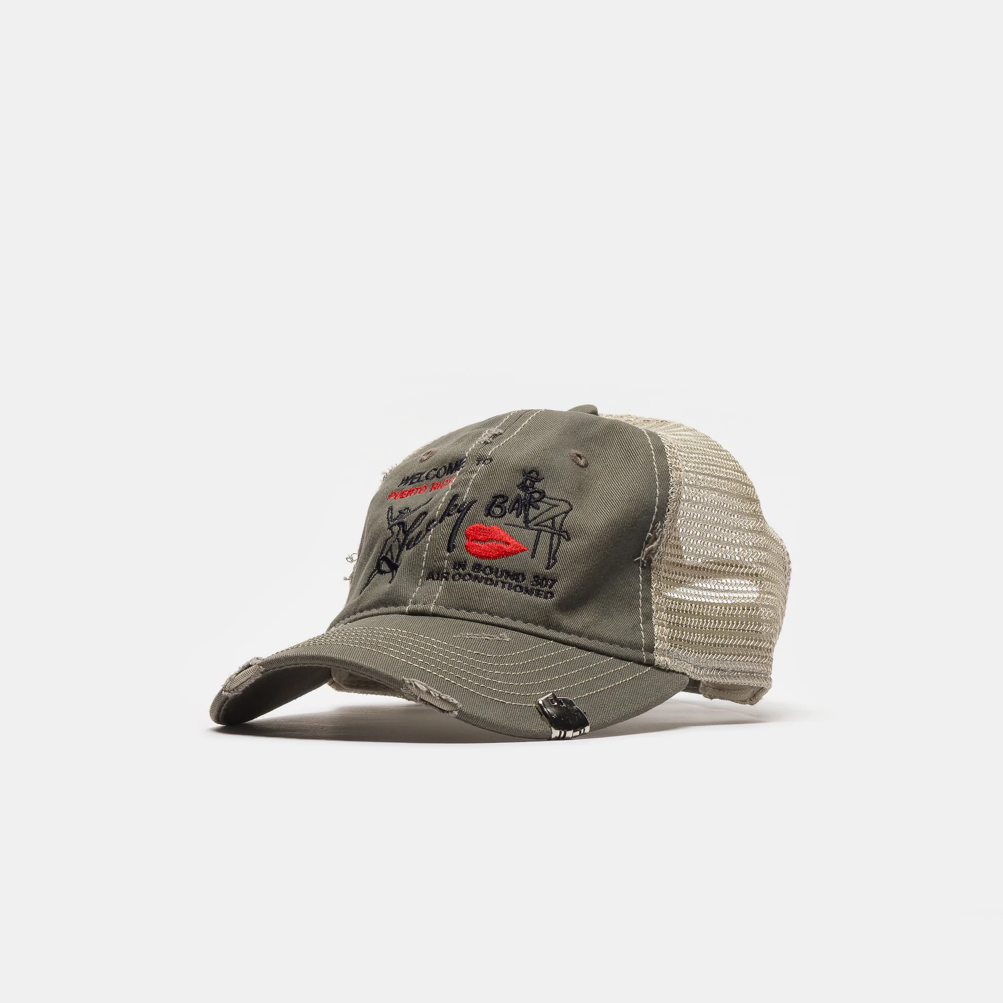 Lucky Bar Hat in Tan/Olive - Image 2