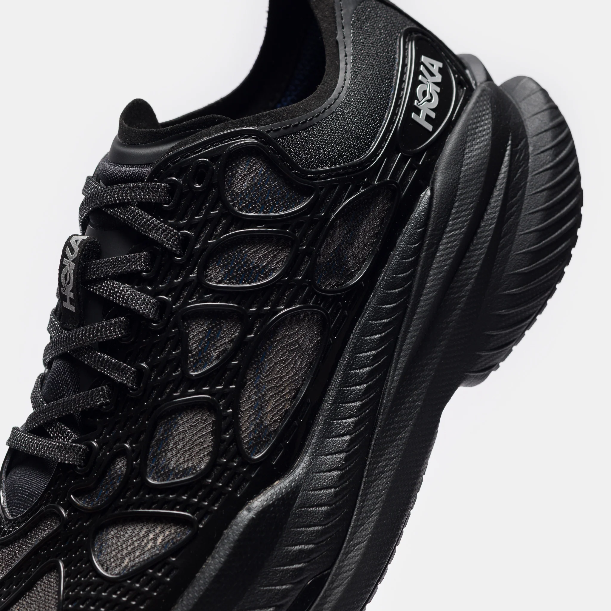 Mach X Caged Sneaker in Black/ Midnight Blue - Image 5