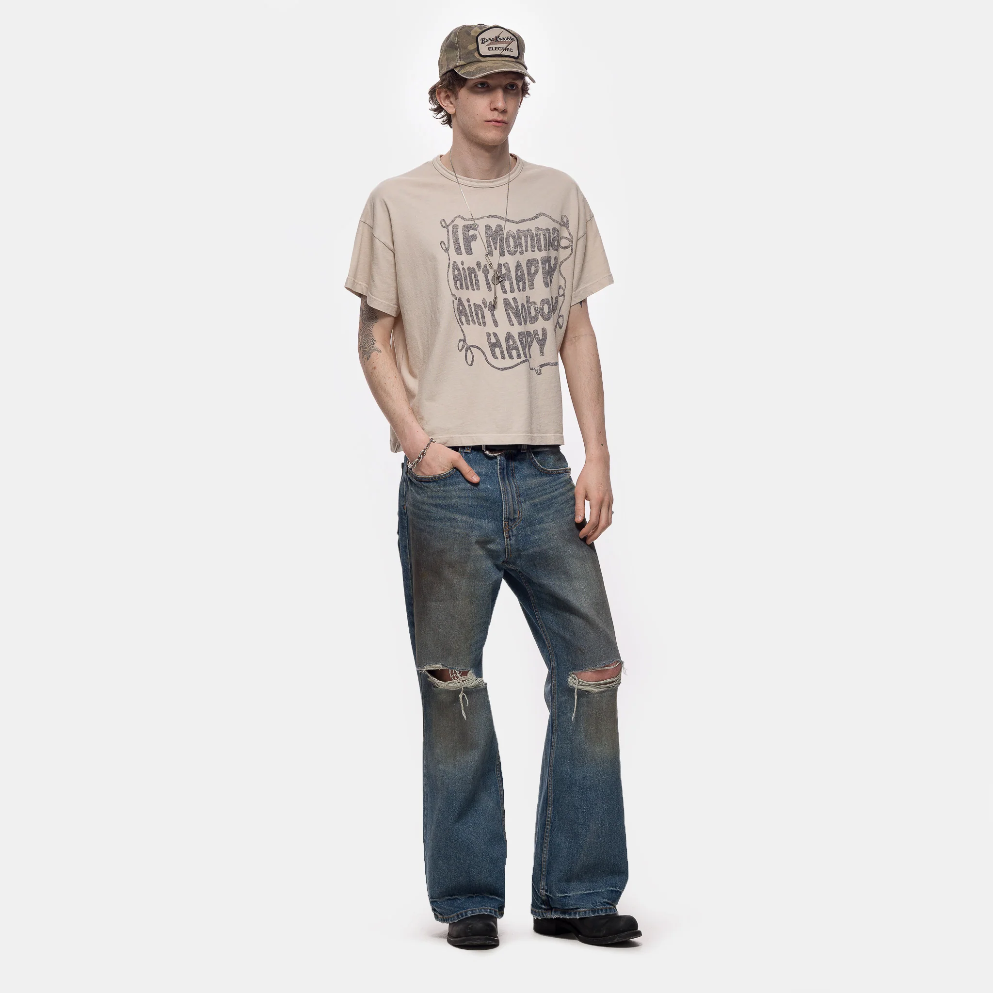 Mad Momma Basics T-Shirt in Dust Tan - Image 2
