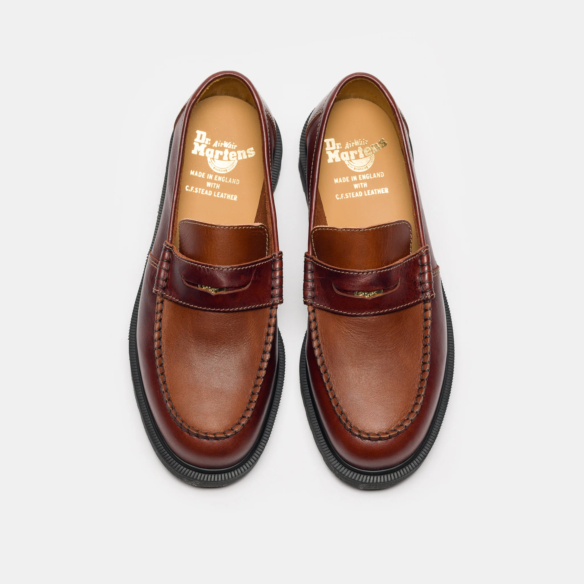 Made in England Penton Loafer in Polo Brown/Amber - Image 4