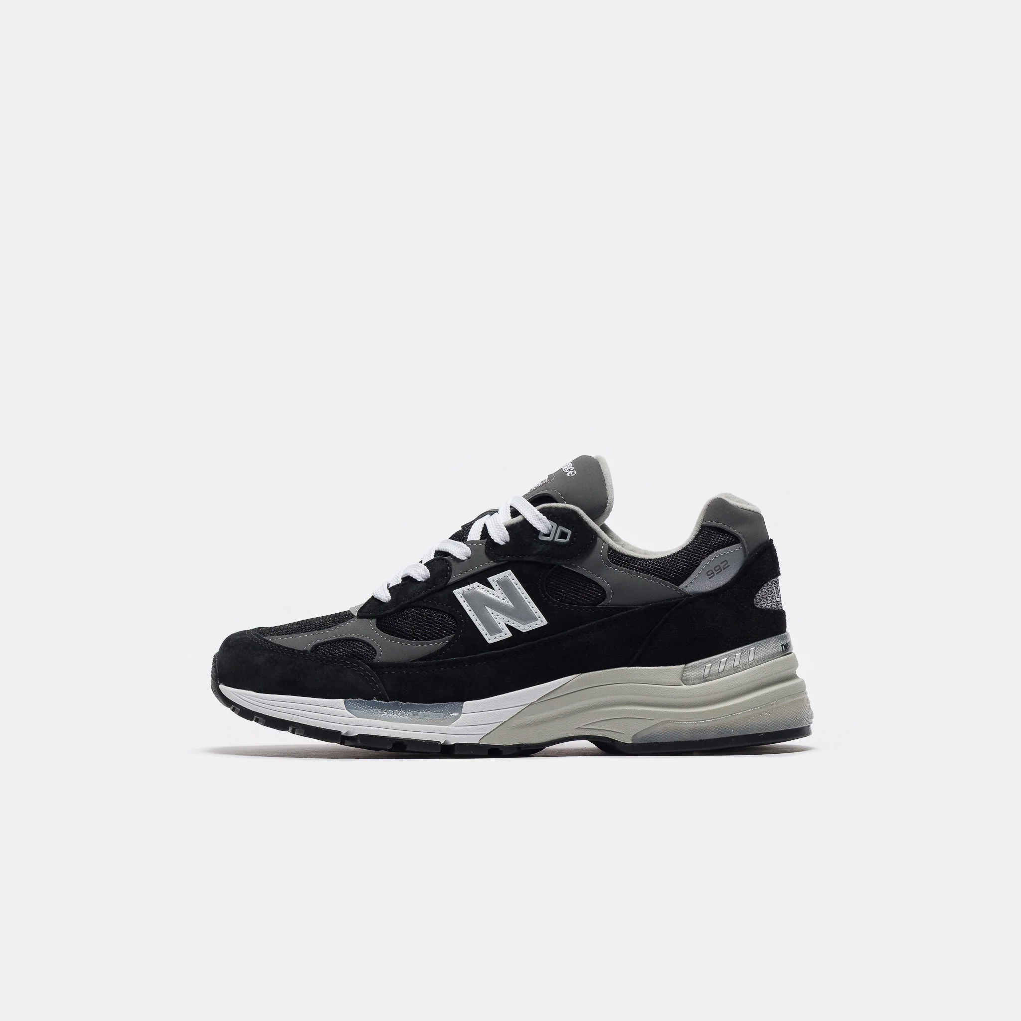 Made in USA 992 Sneaker in Black/Grey/Silver Metallic