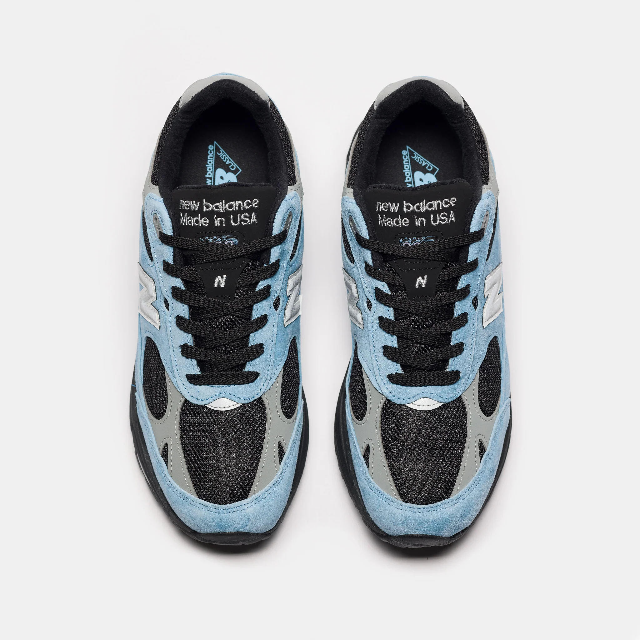 Made in USA 993 Sneaker in Baltic Sea/Black/Slate Grey - Image 4